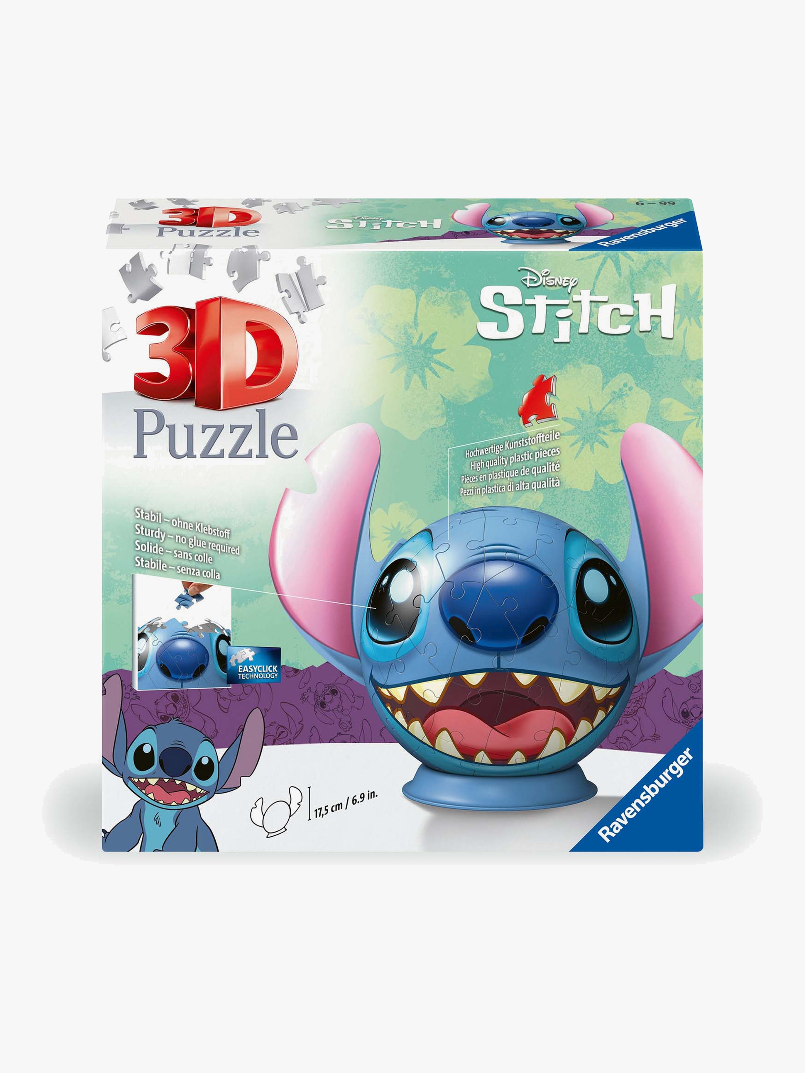 Ravensburger Disney Stitch 3D-Puzzle mit Ohr 77 Teile