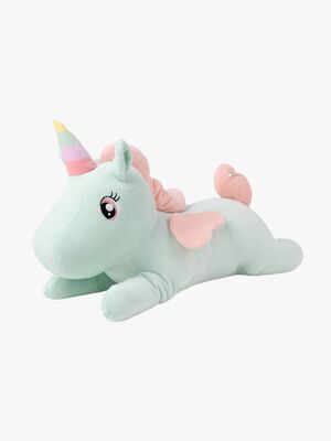 Teddykompaniet Plüschspielzeug Liegendes Einhorn 52 cm, Grün