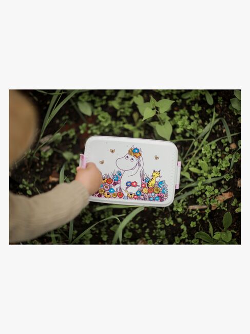 Mumin Wiese Brotdose, Lila/Pink