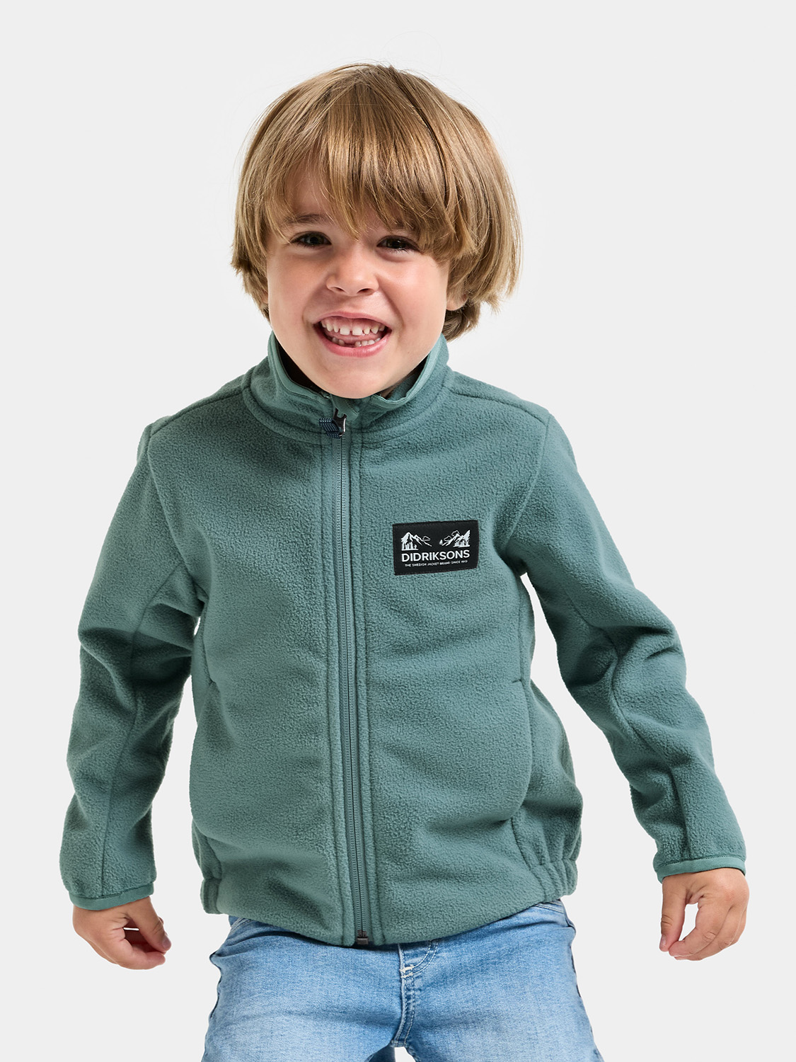 Muskot Winddichte Fleecejacke, Factory Blue, 80