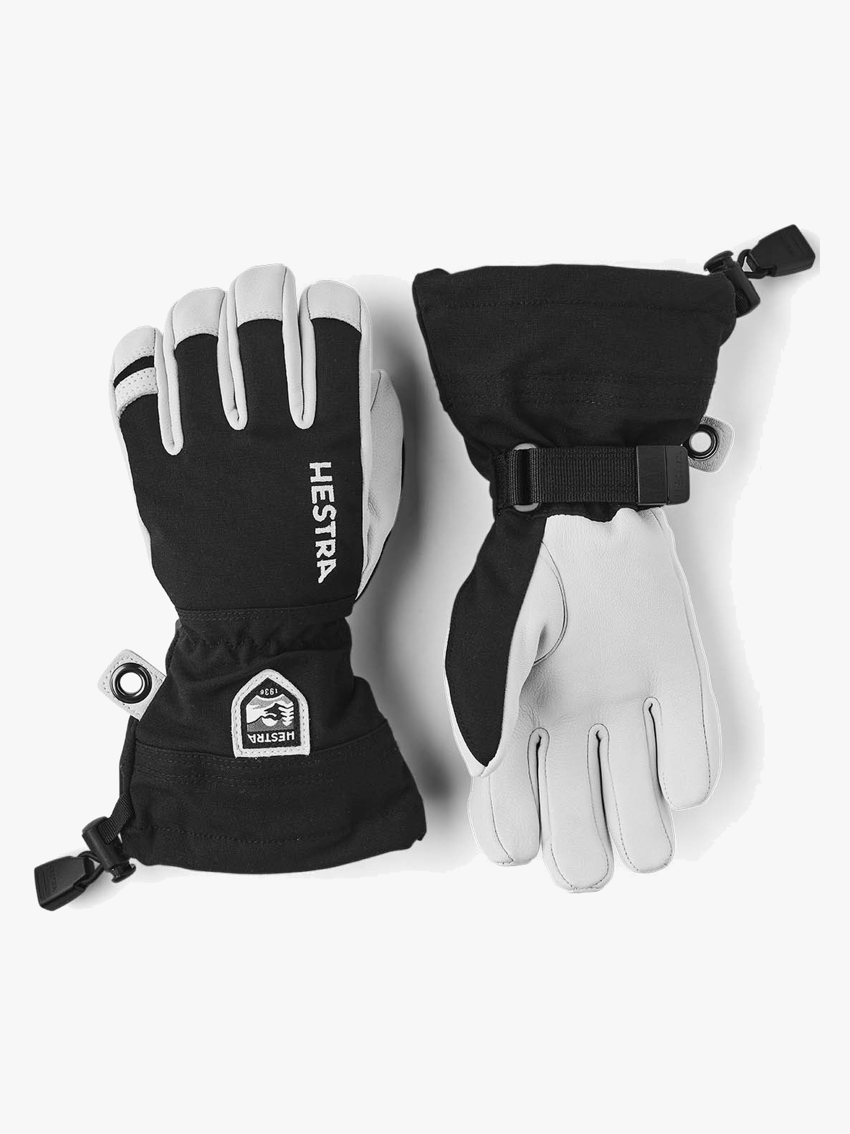 Hestra Army Leather Heli JR Ski Handschuhe, Schwarz, 5