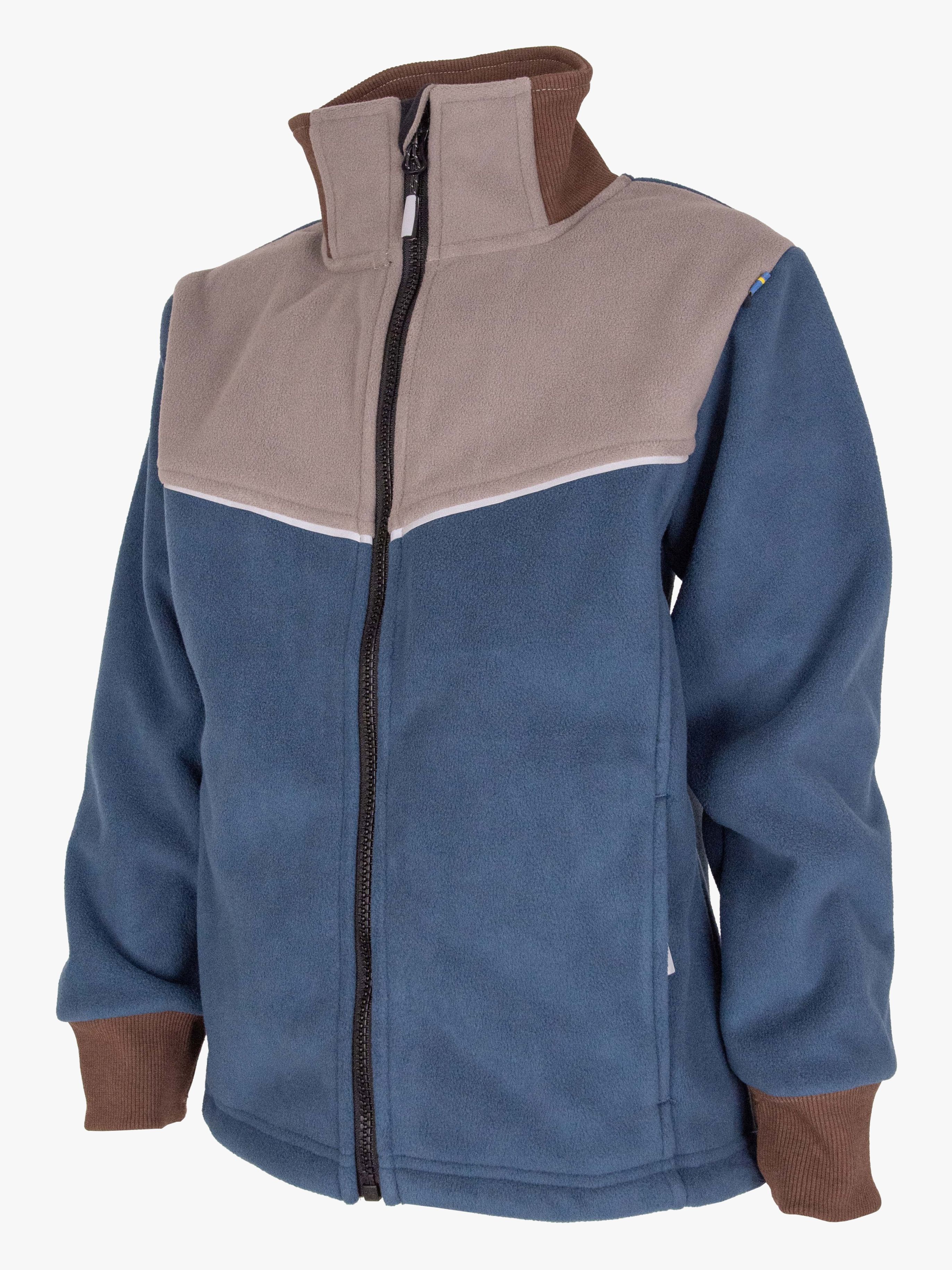 Lindberg Stormy  Winddicht Windfleecejacke, Grau/Dunkelblau, 140