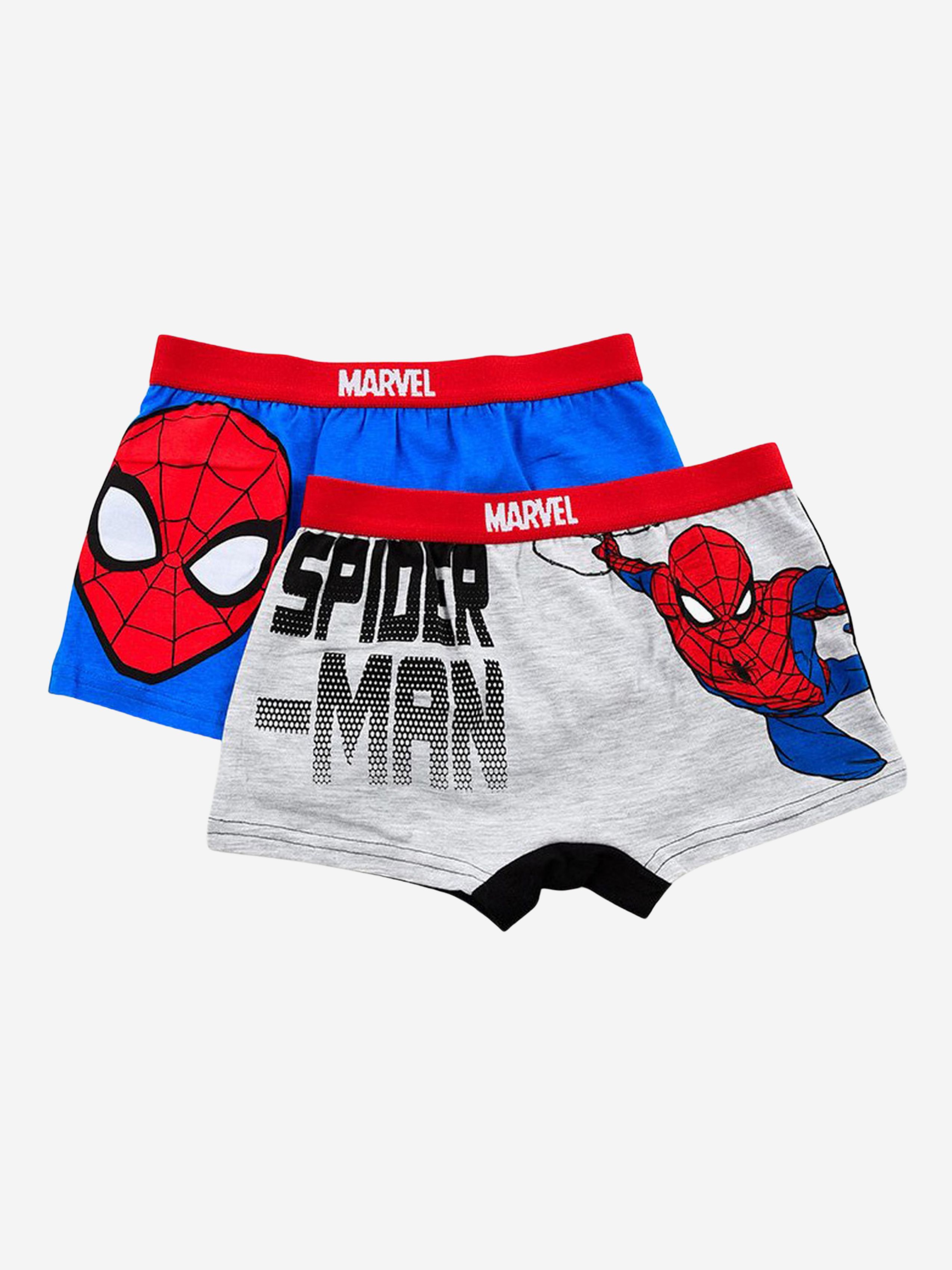 Marvel Spider-Man Boxer Unterhosen 2er-Pack, Mehrfarbig, 122