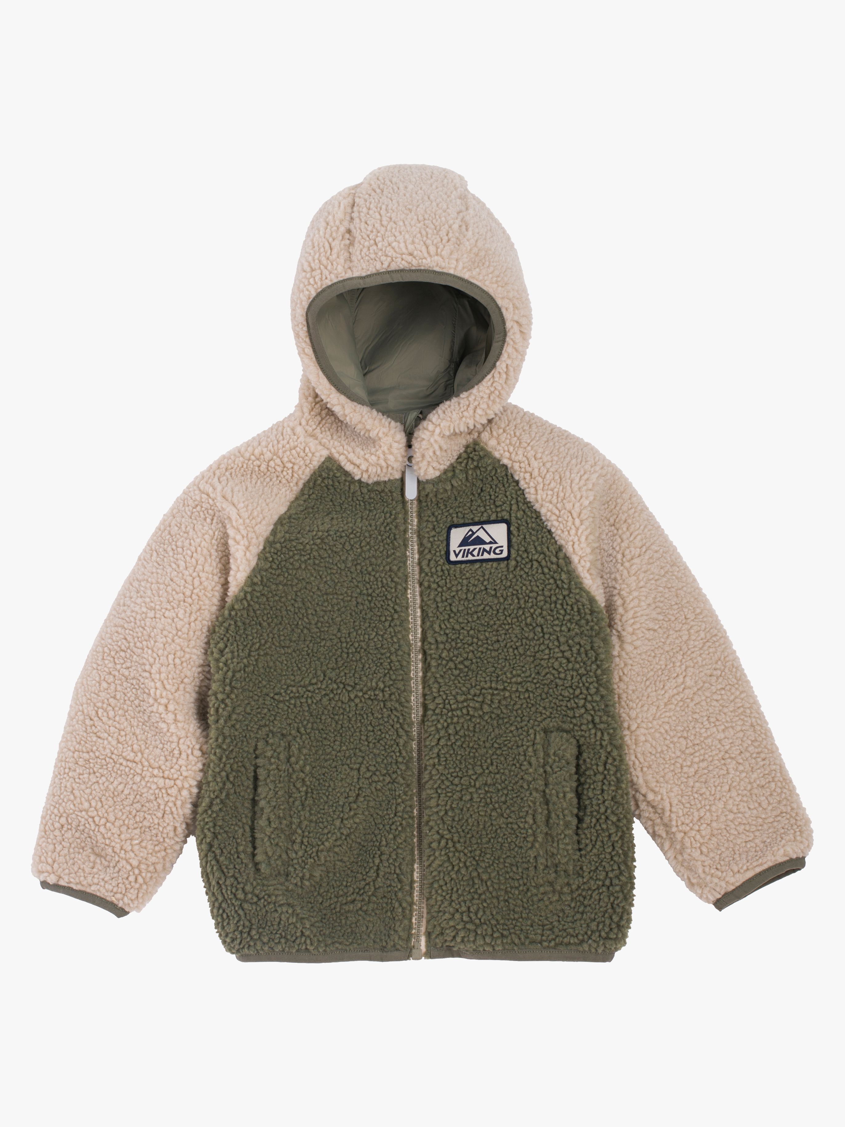 Viking Play Wendbare Fleecejacke, Olive, 122