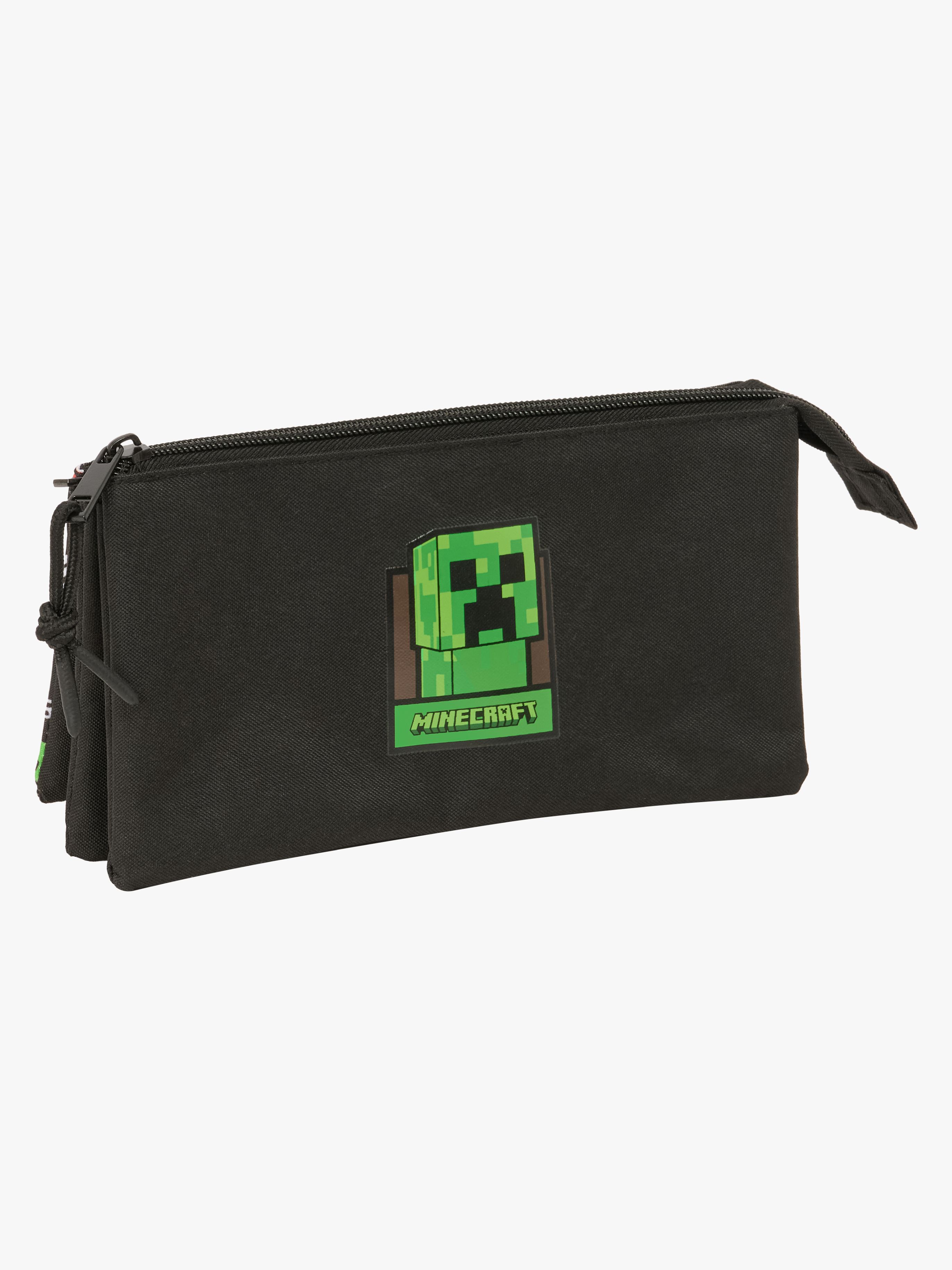 Minecraft Dreifach-Federmäppchen, Schwarz