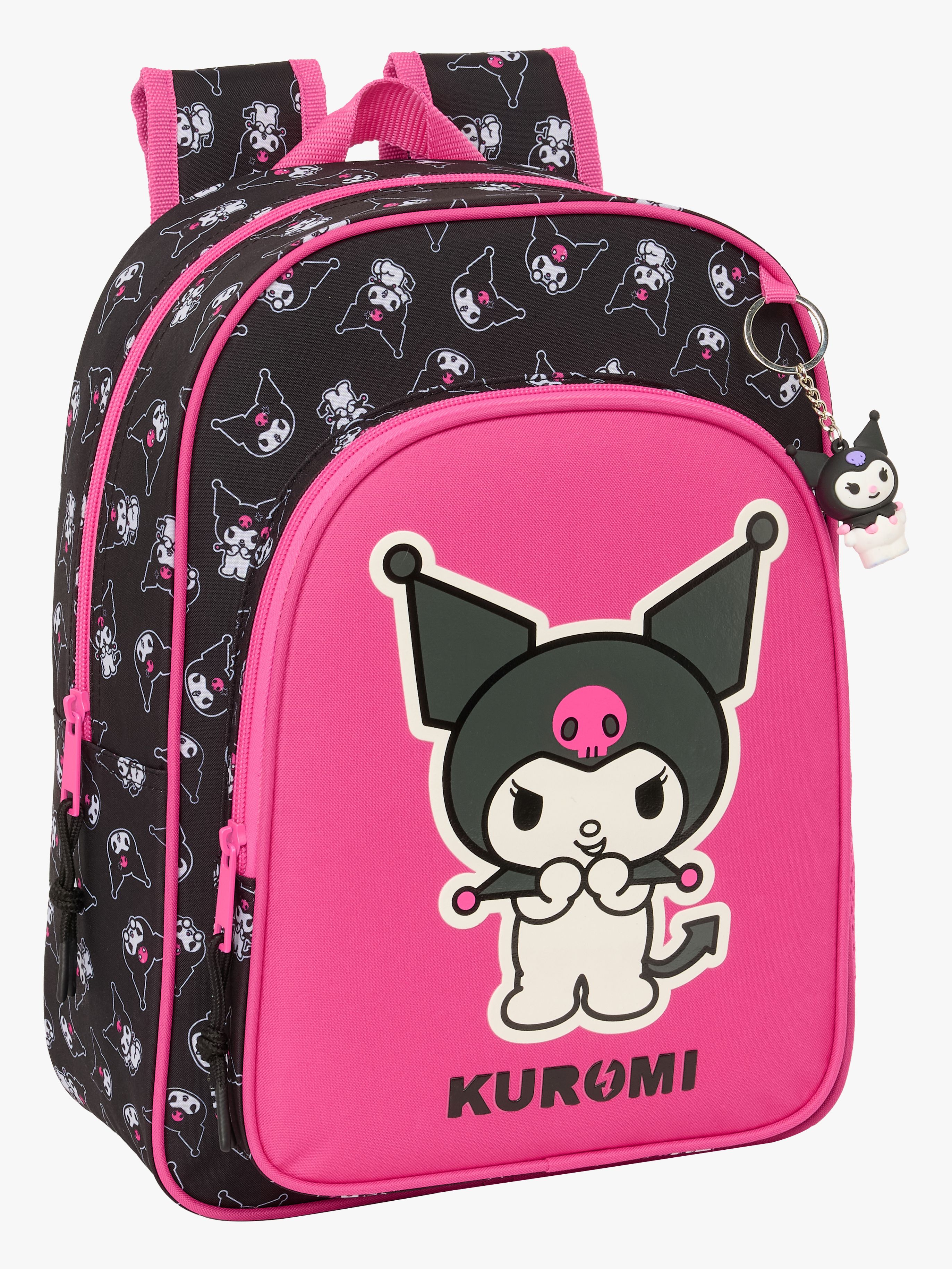 Kuromi Small Kinder Rucksack 10L, Rosa-schwarz