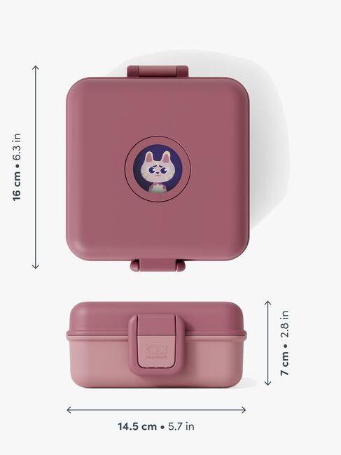 Monbento Snacky Bento Brotdose, Pink Blush