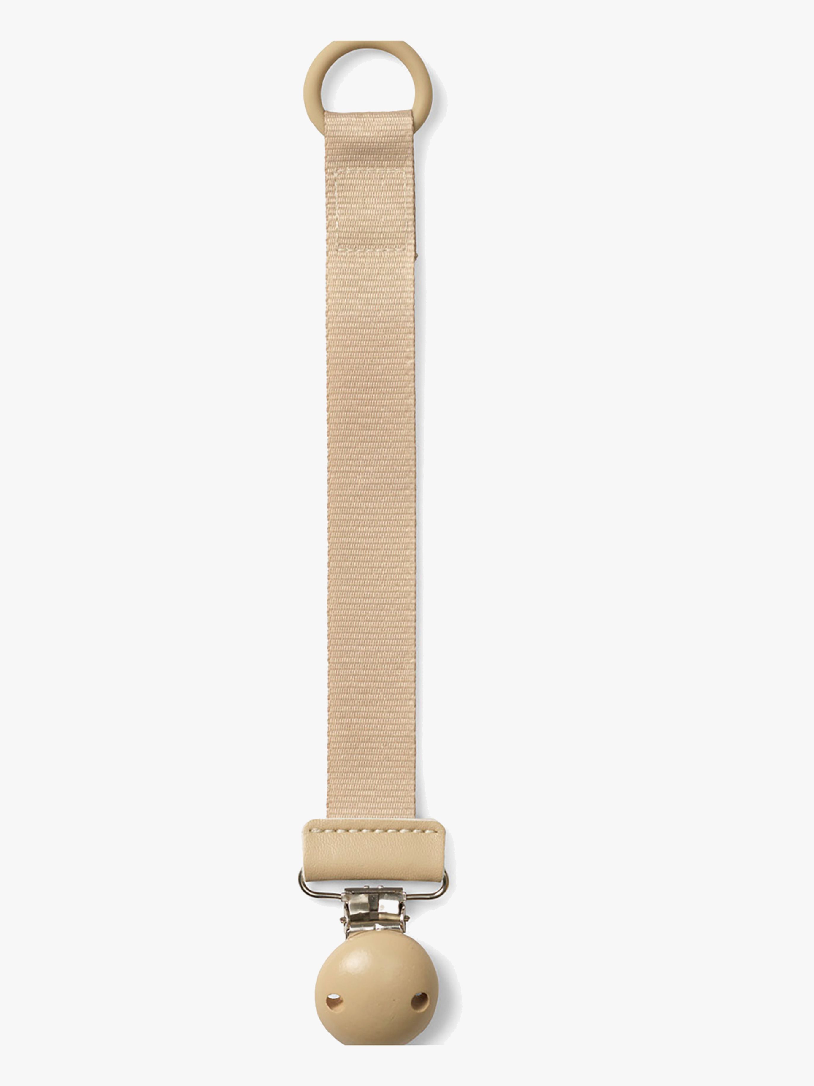 Elodie Schnullerkette Holz, Pure Khaki