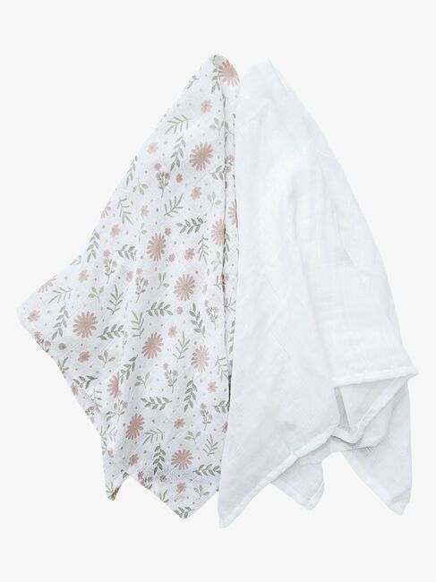 Summerville Organic Musselintuch 2er-Pack, Blossom