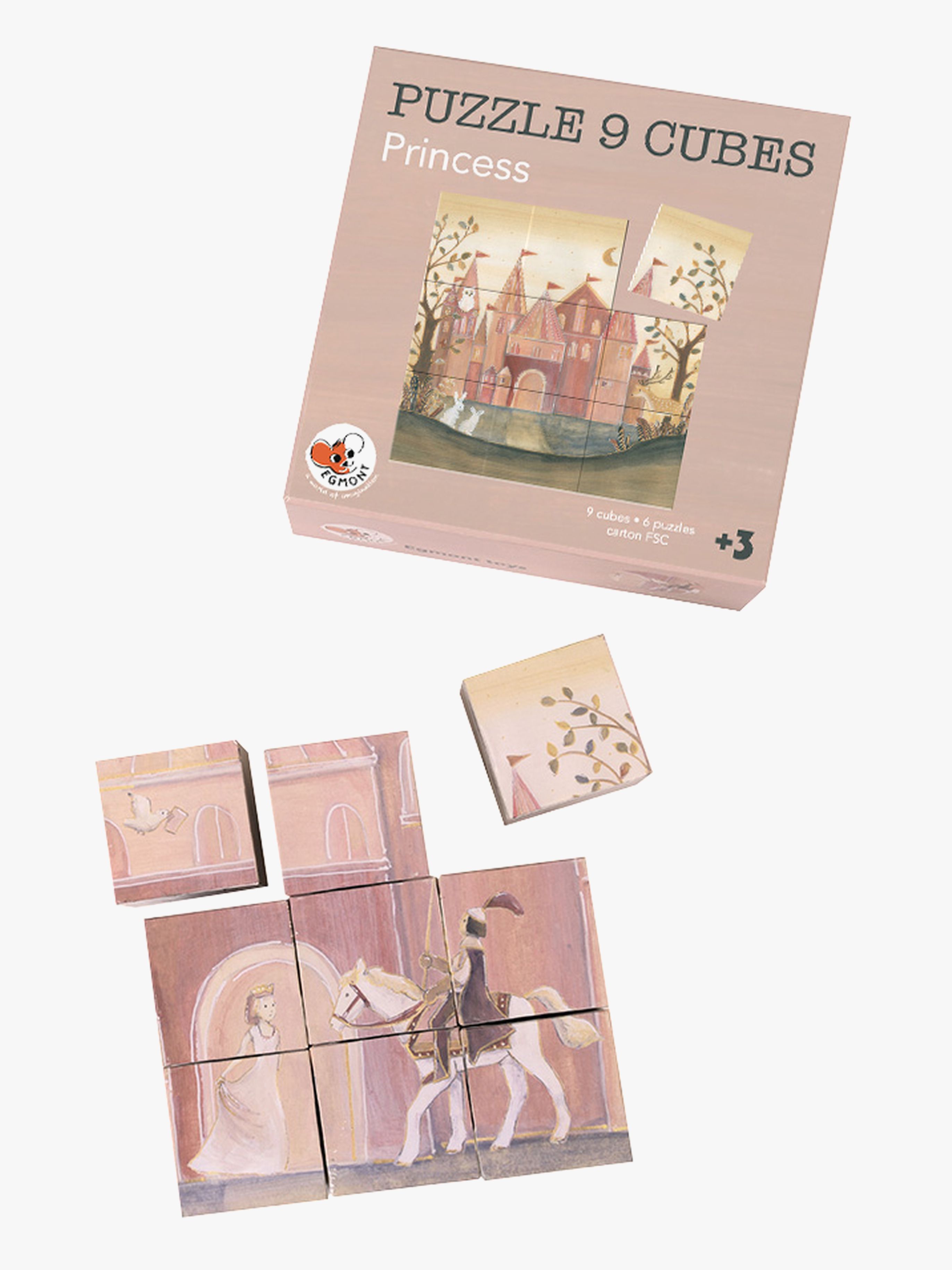Egmont Toys Puzzle 9 Würfel Prinzessin