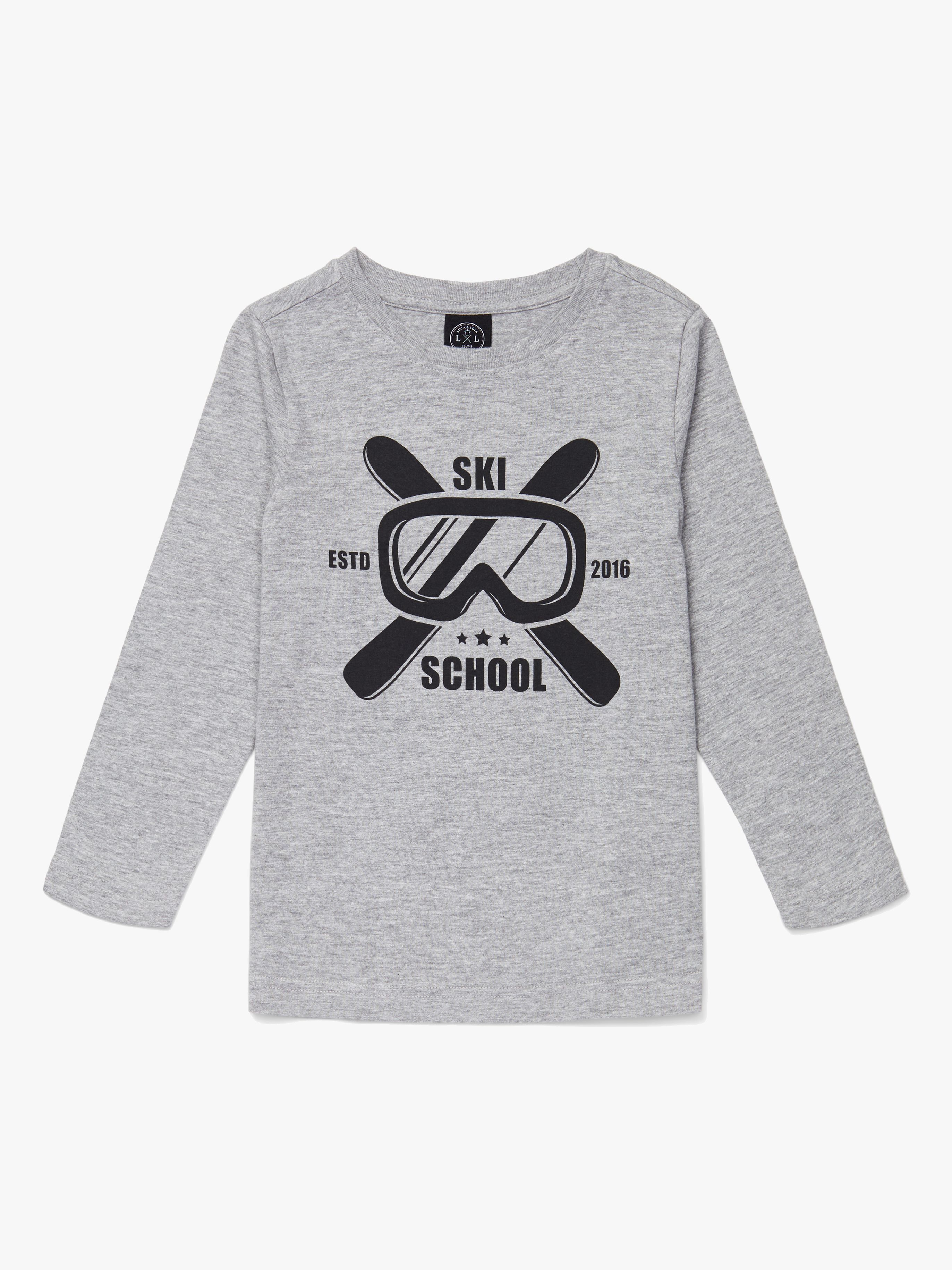 Luca &  Lola Gabriel Langarmshirt, Grey Melange 110–116