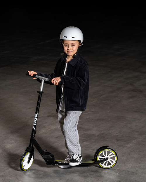 STIGA STR Tretroller Route 200-S, Schwarz/lime