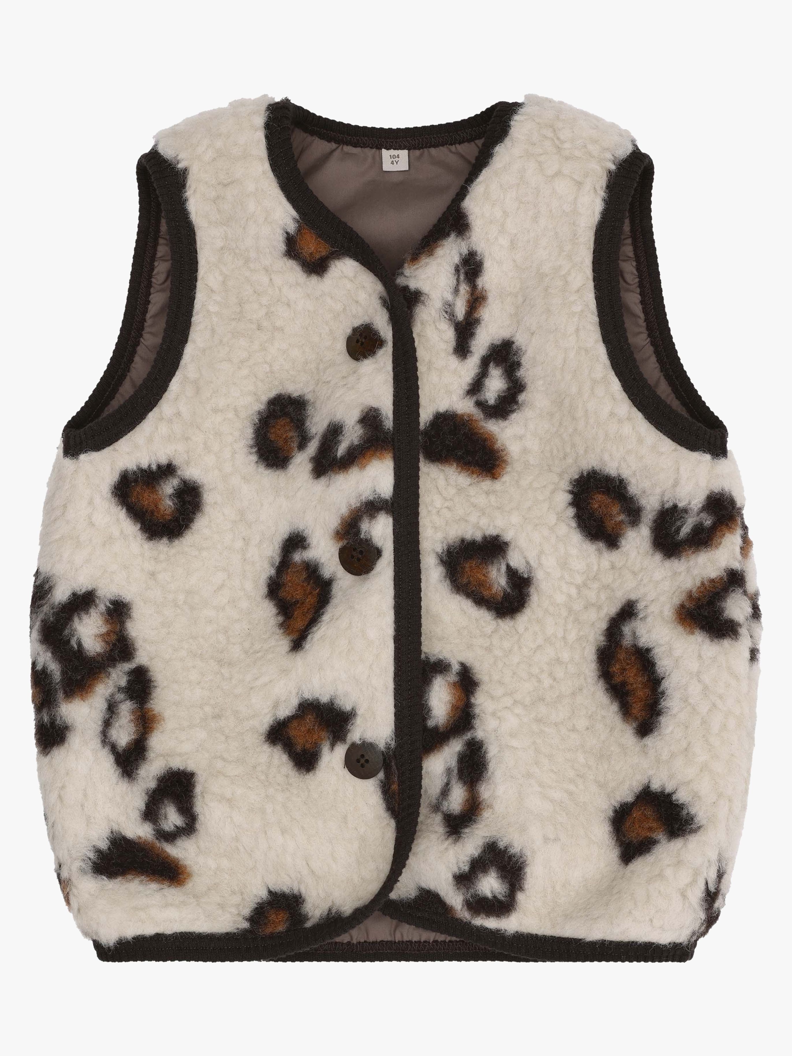 HUTTEliHUT Wollweste Teddy, Cement, 116