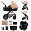 Kinderkraft MOOV 2 Air 3-in-1 Kombikinderwagen, Sand Beige