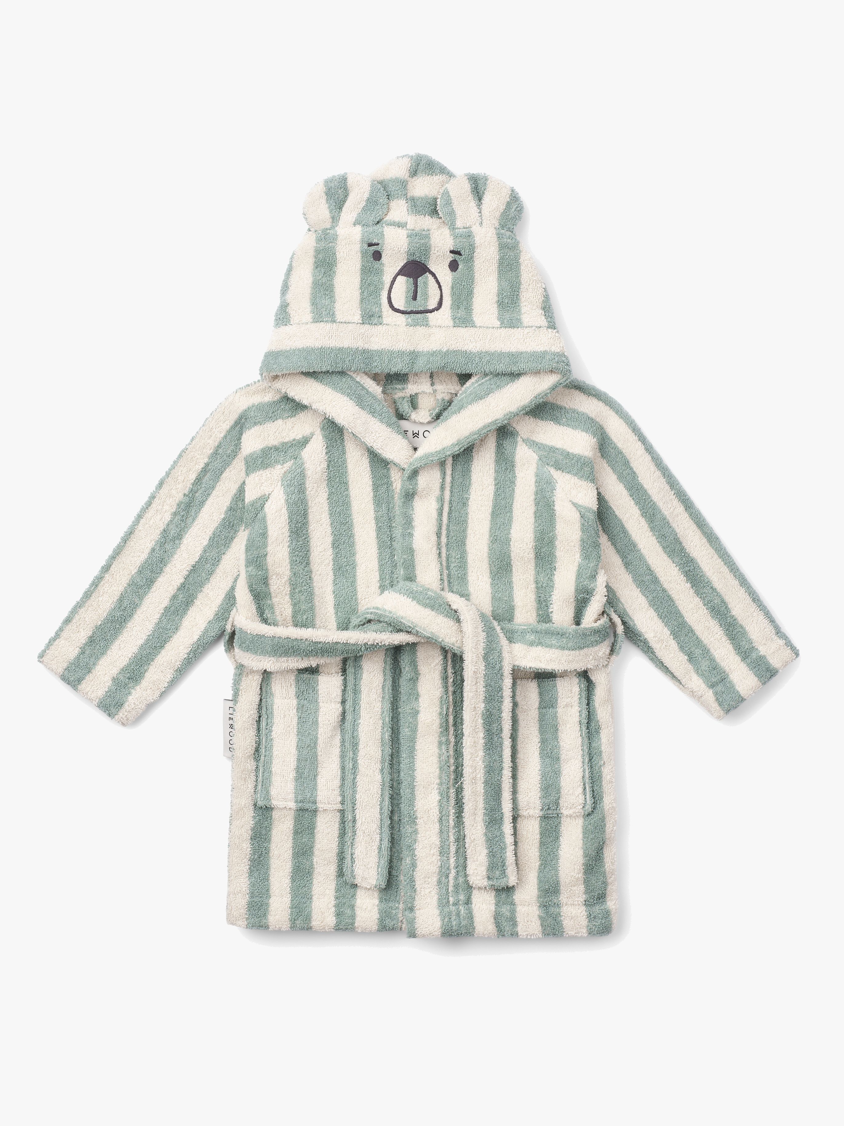 LIEWOOD Lily Bademantel, Peppermint/Creme de la Creme, 3-4 Jahre