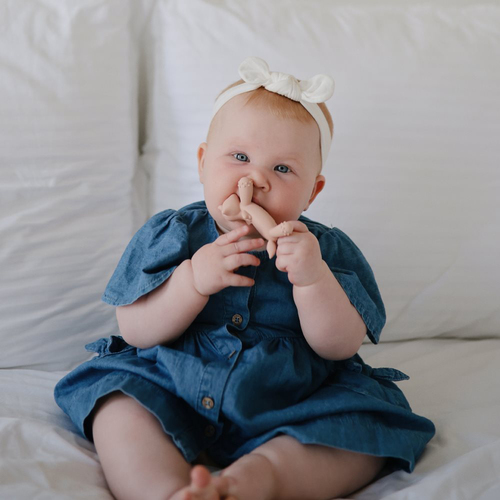 Mushie Einhorn Beißspielzeug, Blush