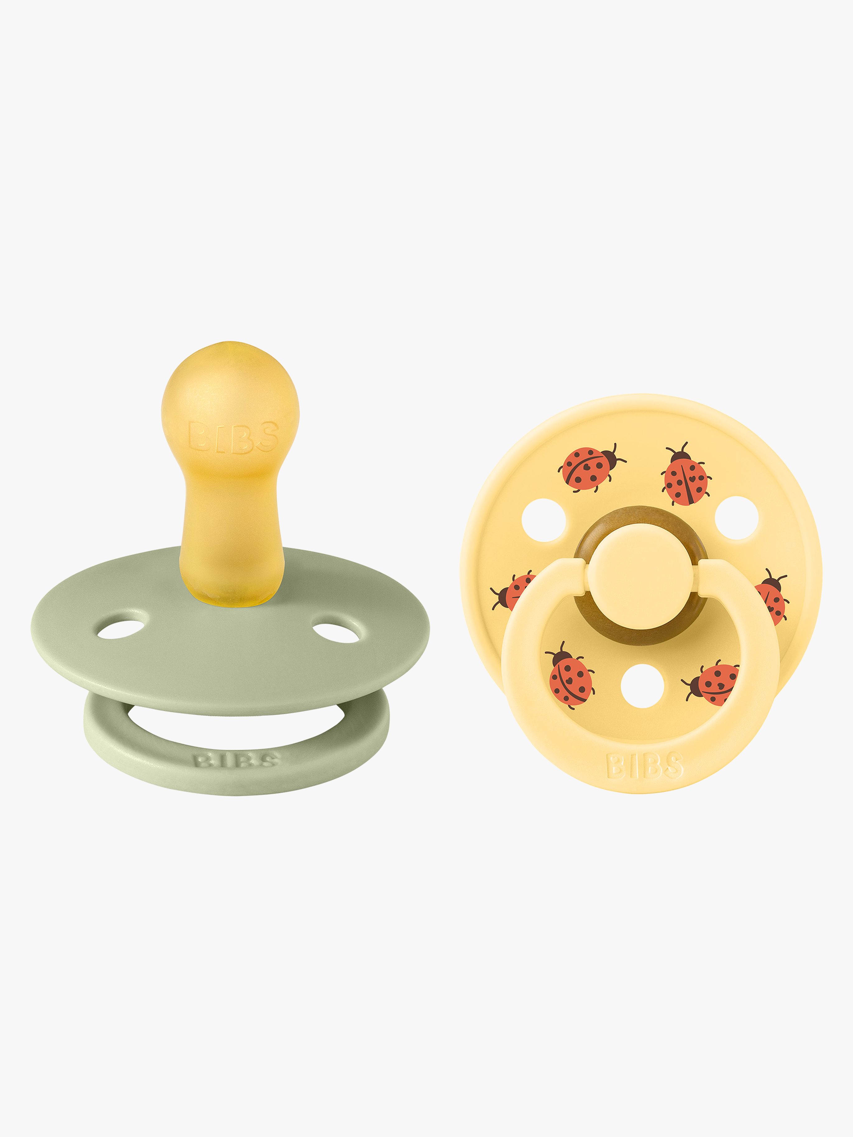 Studio Colour Ladybug Schnuller 2er-Pack Latex Größe 2, Sage
