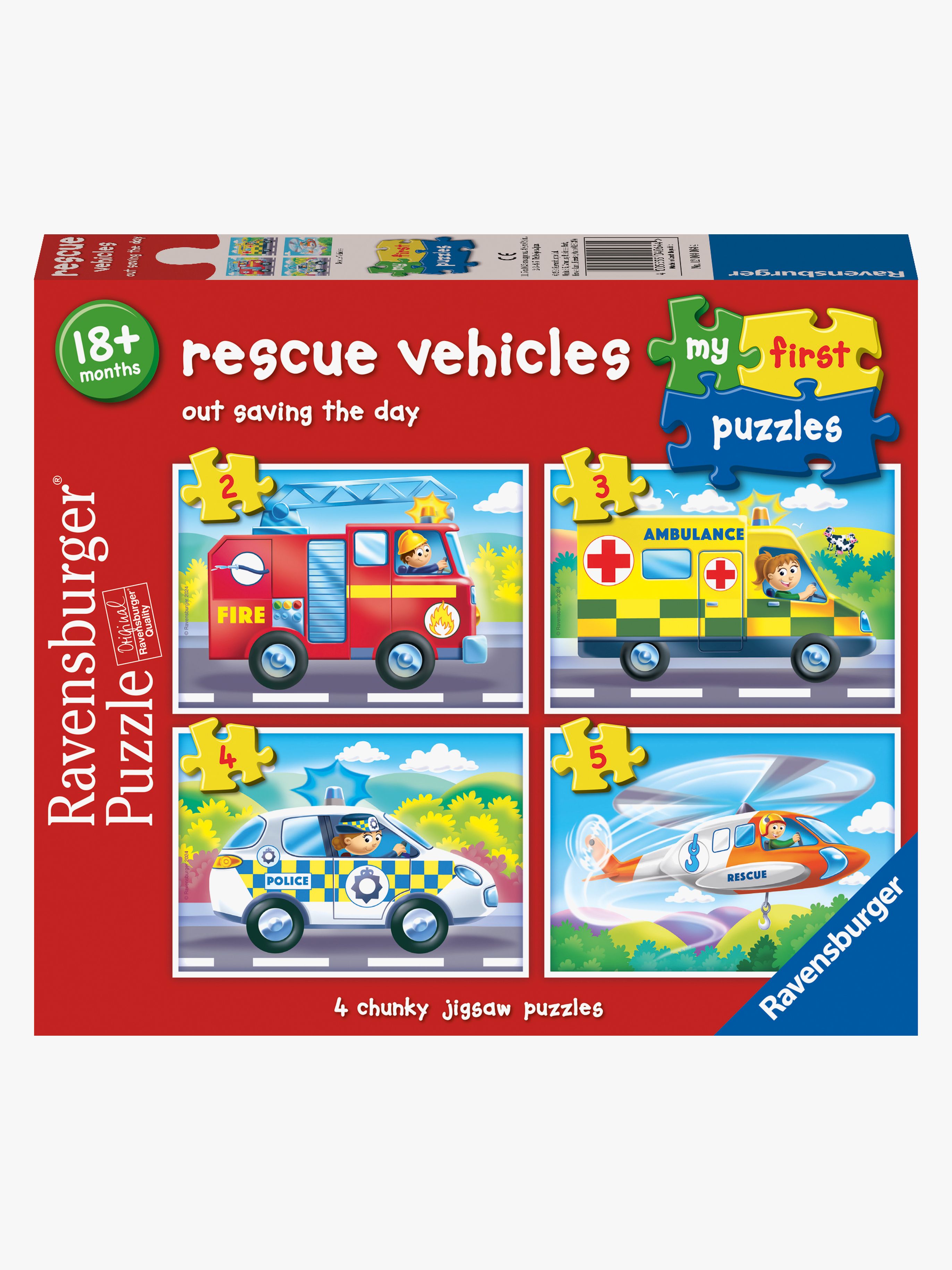 Ravensburger Einsatzfahrzeuge Puzzle 4-in-1