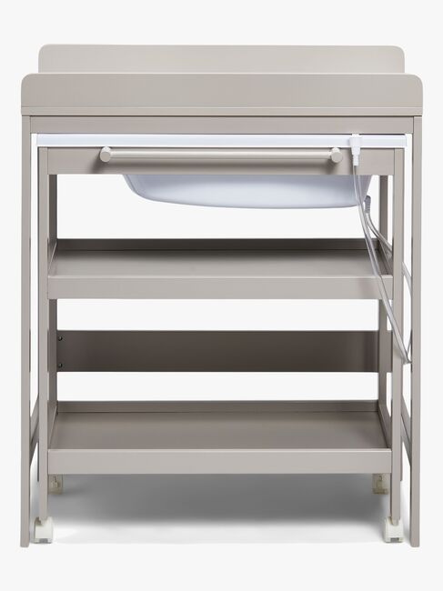 JLY Dream Wickeltisch mit ausziehbarer Badewanne, Warm Grey