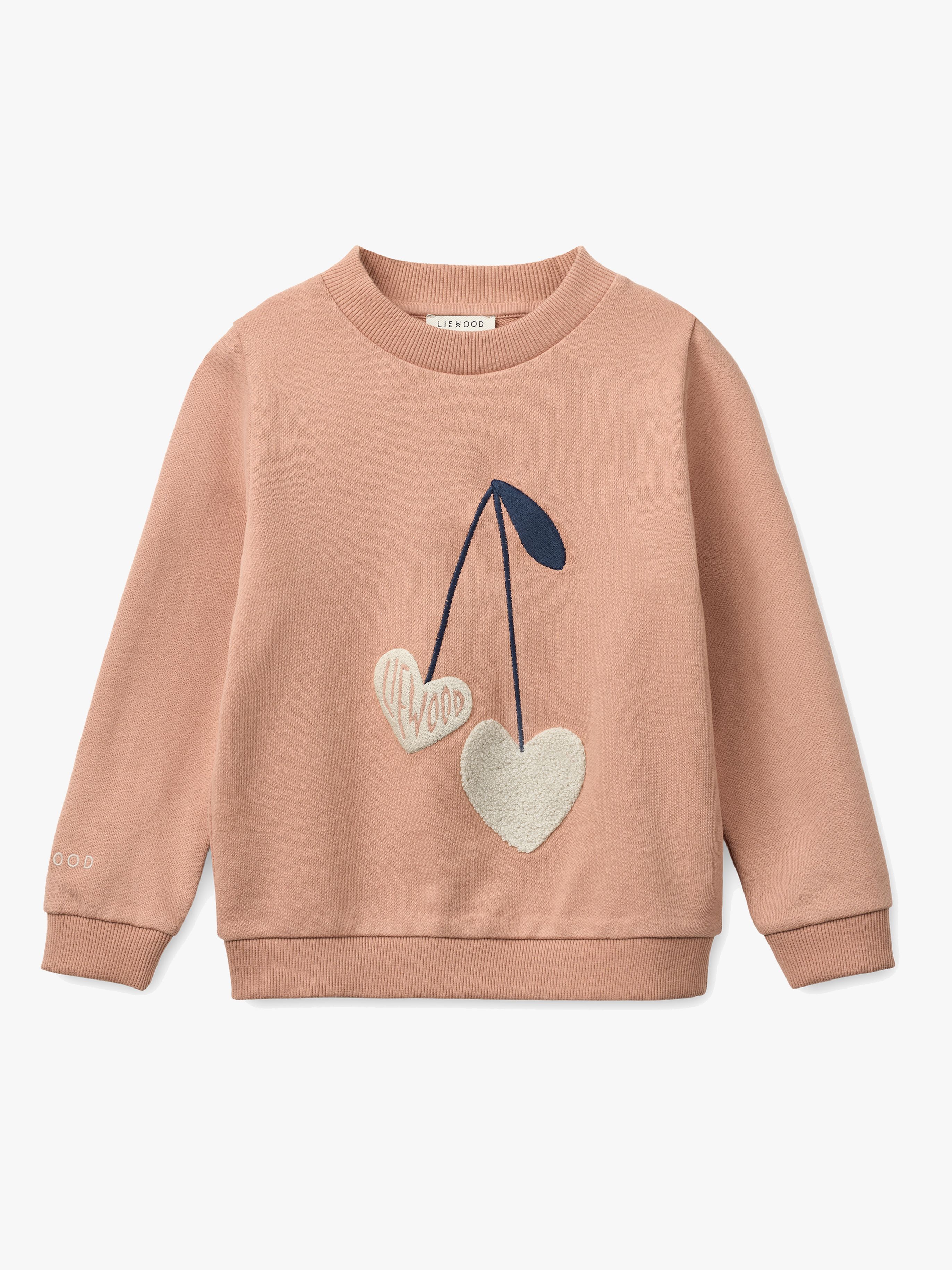 LIEWOOD Thora Placement Sweatshirt, Sweetshearts/Pale Tuscany, 122-128