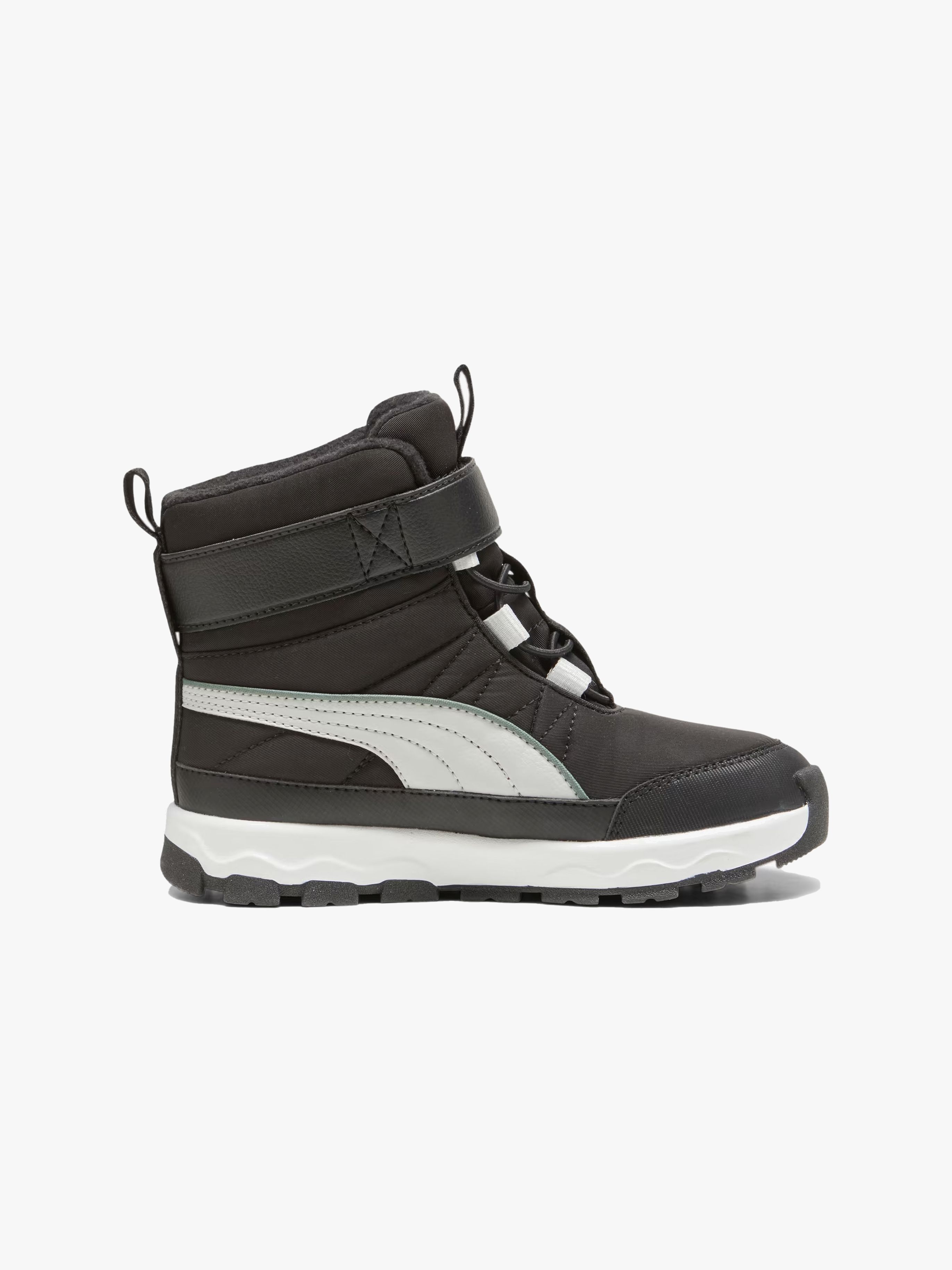 Puma Evolve Puretex AC PS Winterstiefel, Black/Ash Grey/White, 30