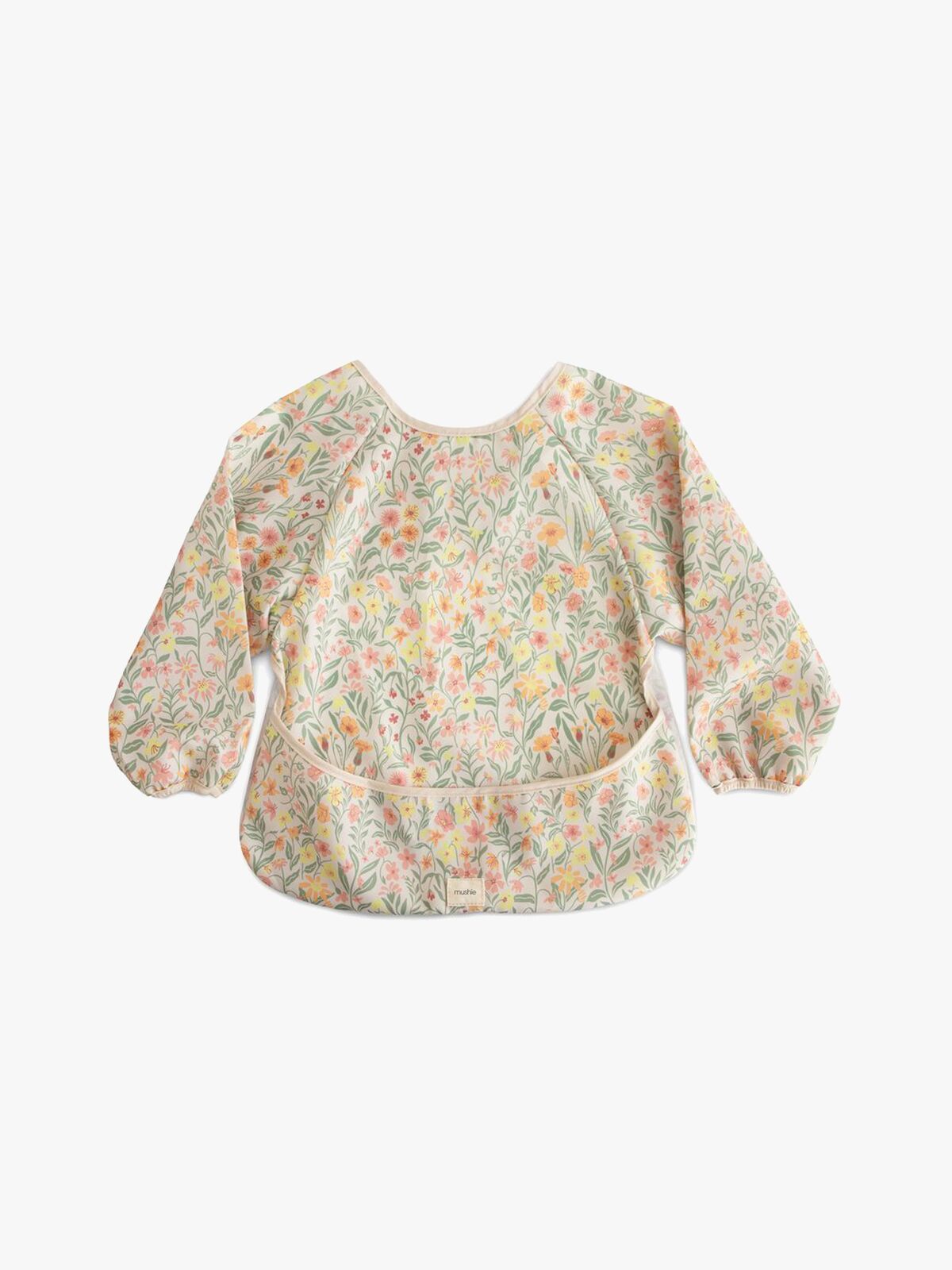 Mushie Langärmliges Lätzchen, Pastel Blooms