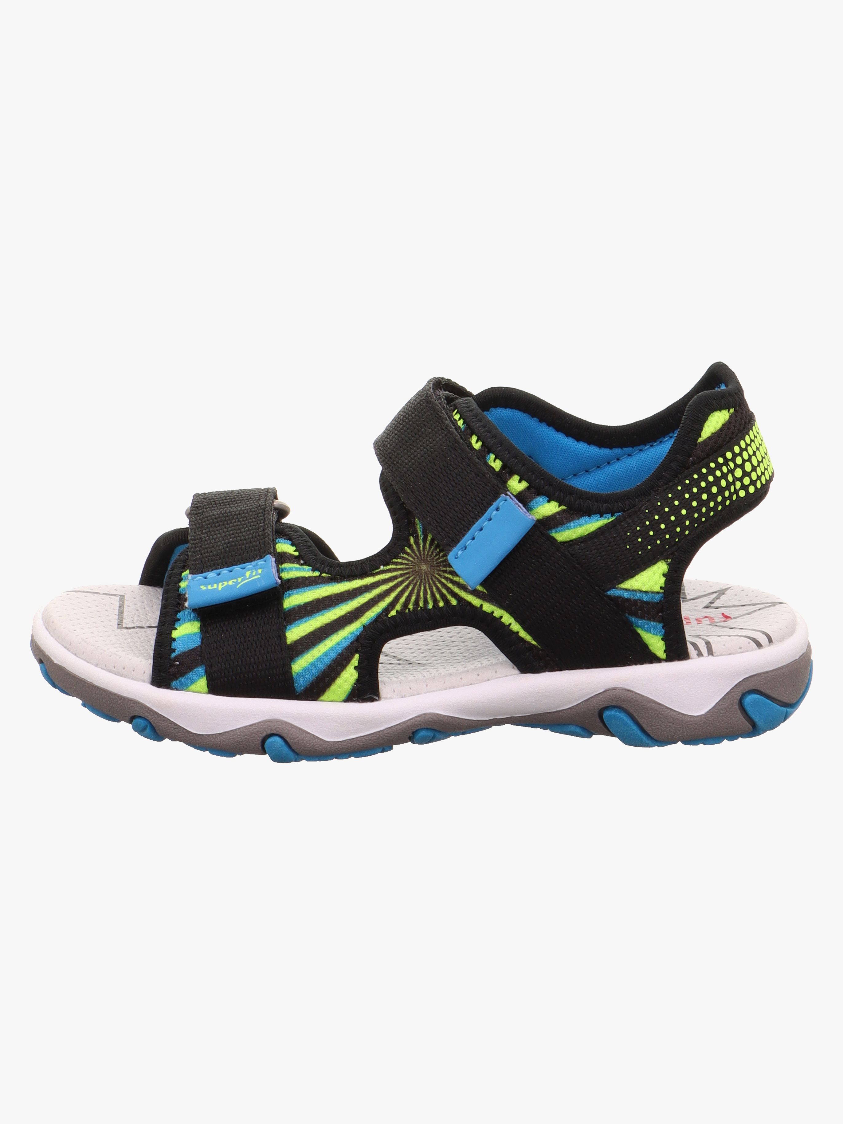 Superfit Mike 3.0 Kinder Sandalen, Schwarz/Gelb, 30