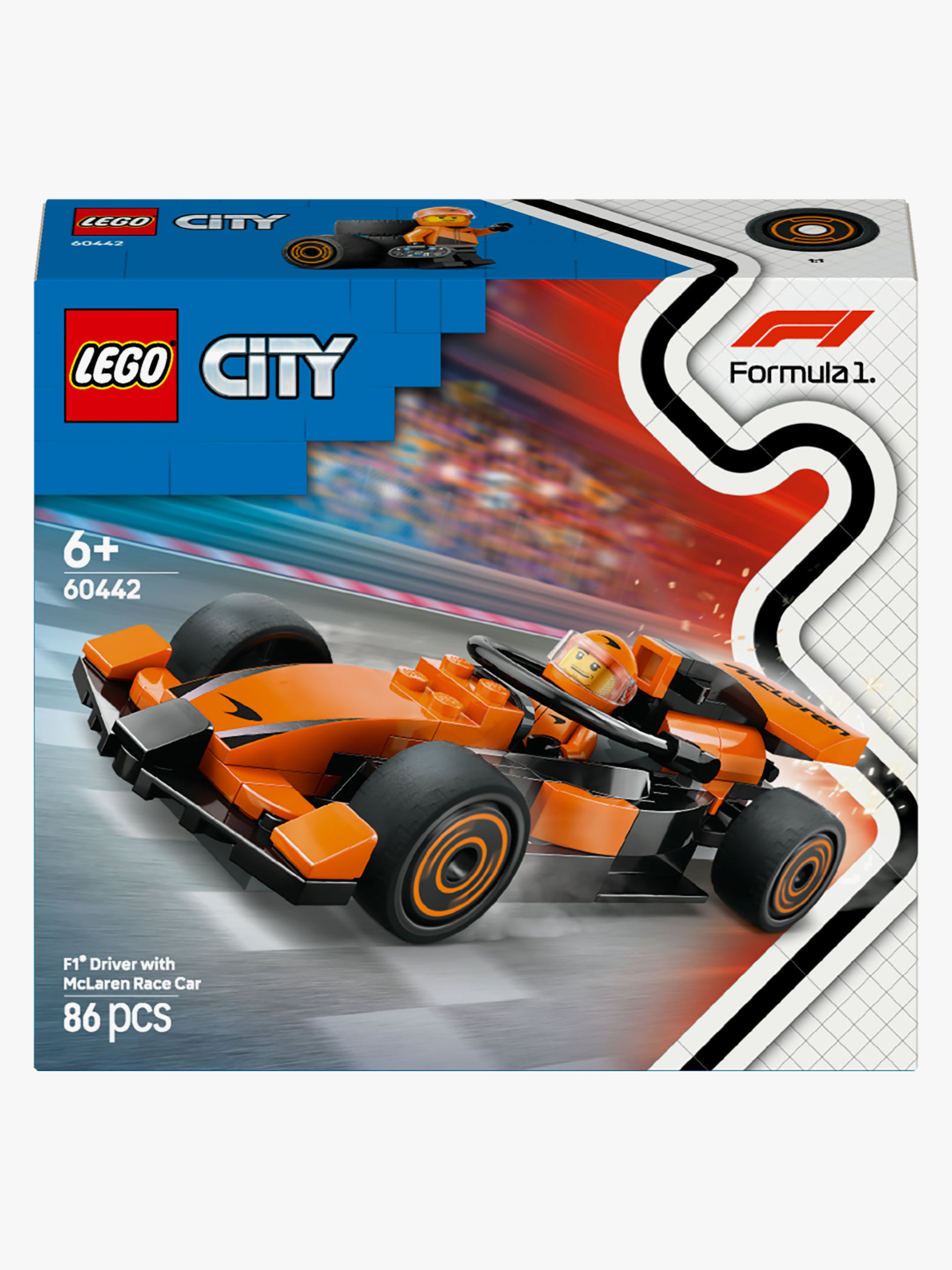 City 60442 F1 Rennfahrer mit McLaren Rennauto