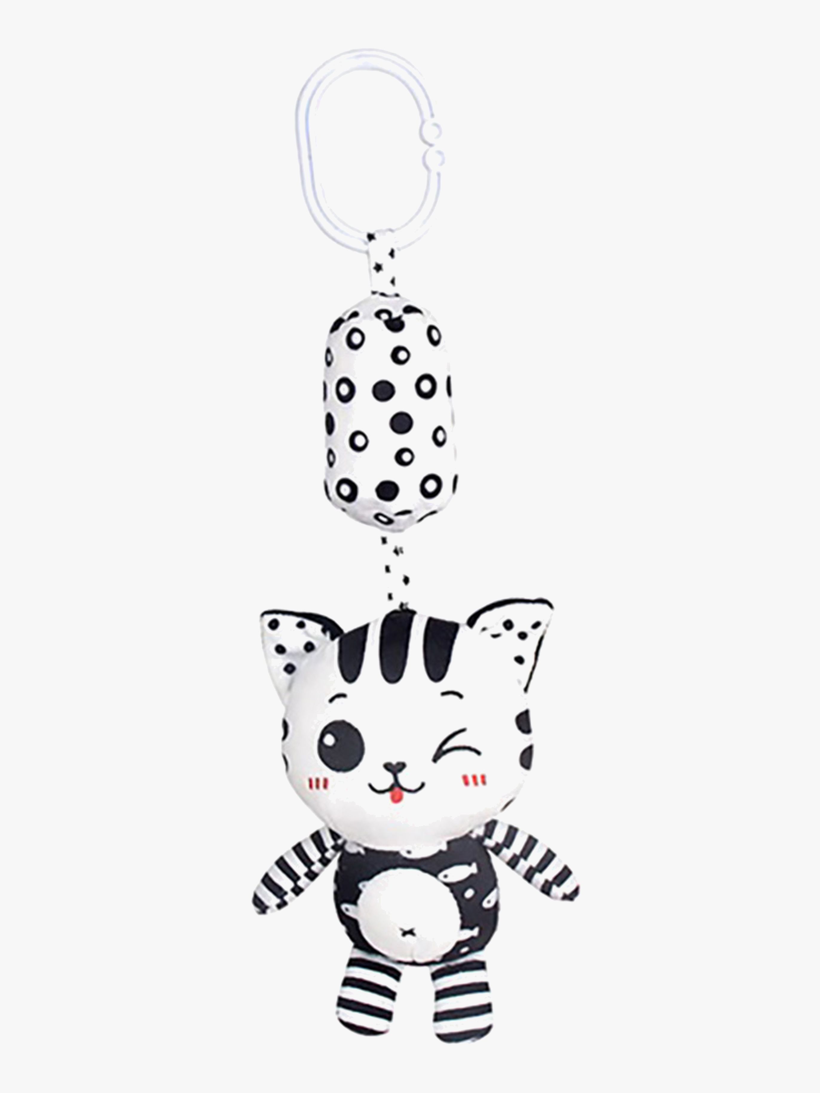 Cutie Cat Aktivitätsspielzeug, Schwarz / Weiß, Babyspielzeug