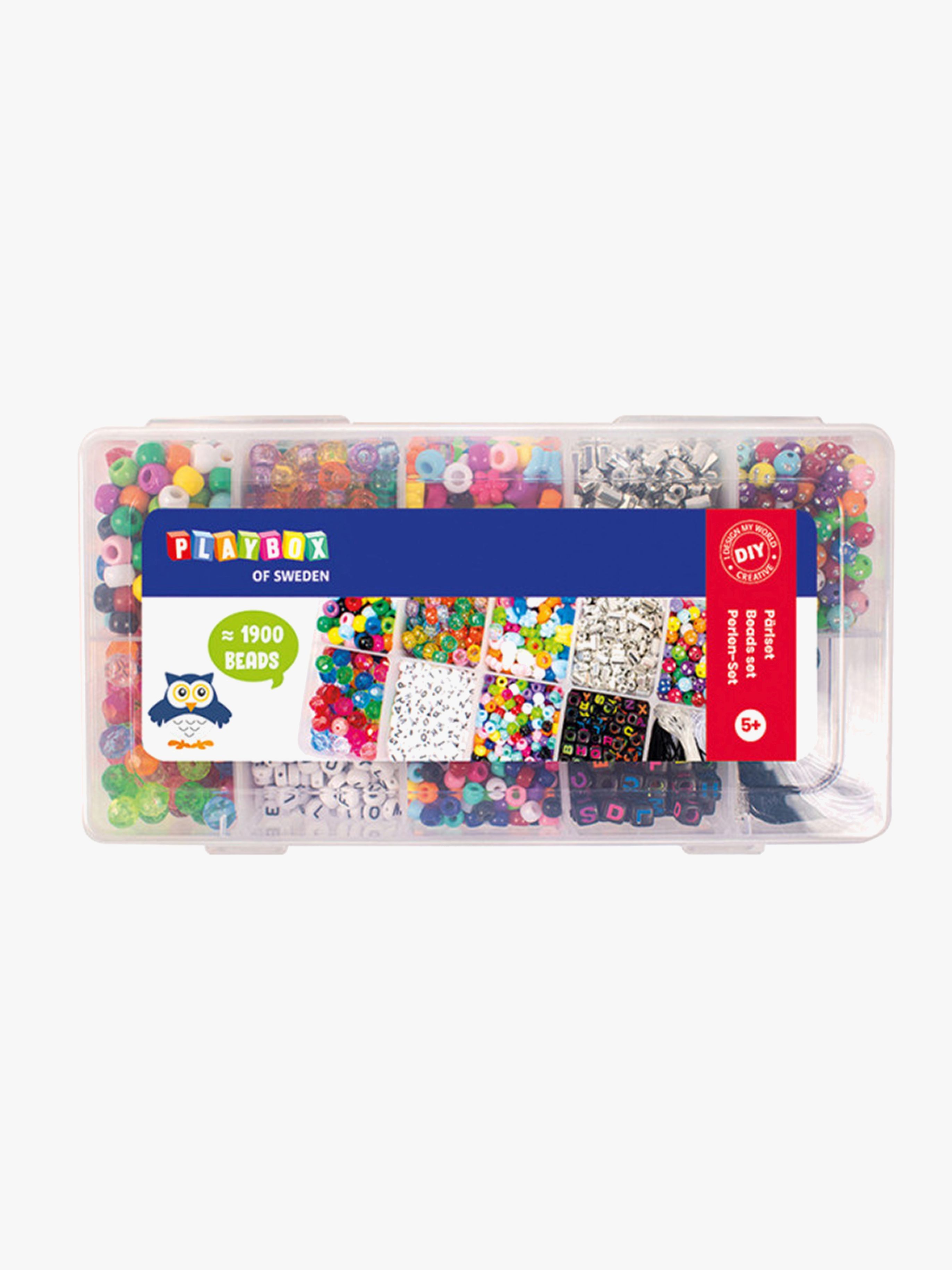 Playbox Kunststoffperlen in Aufbewahrungsbox