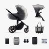 Kinderkraft Prime 2 2-in-1 Kombikinderwagen, Shadow Grey