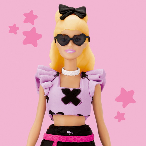 Play-Doh Barbie Knete mit Puppe Designer-Modenschau