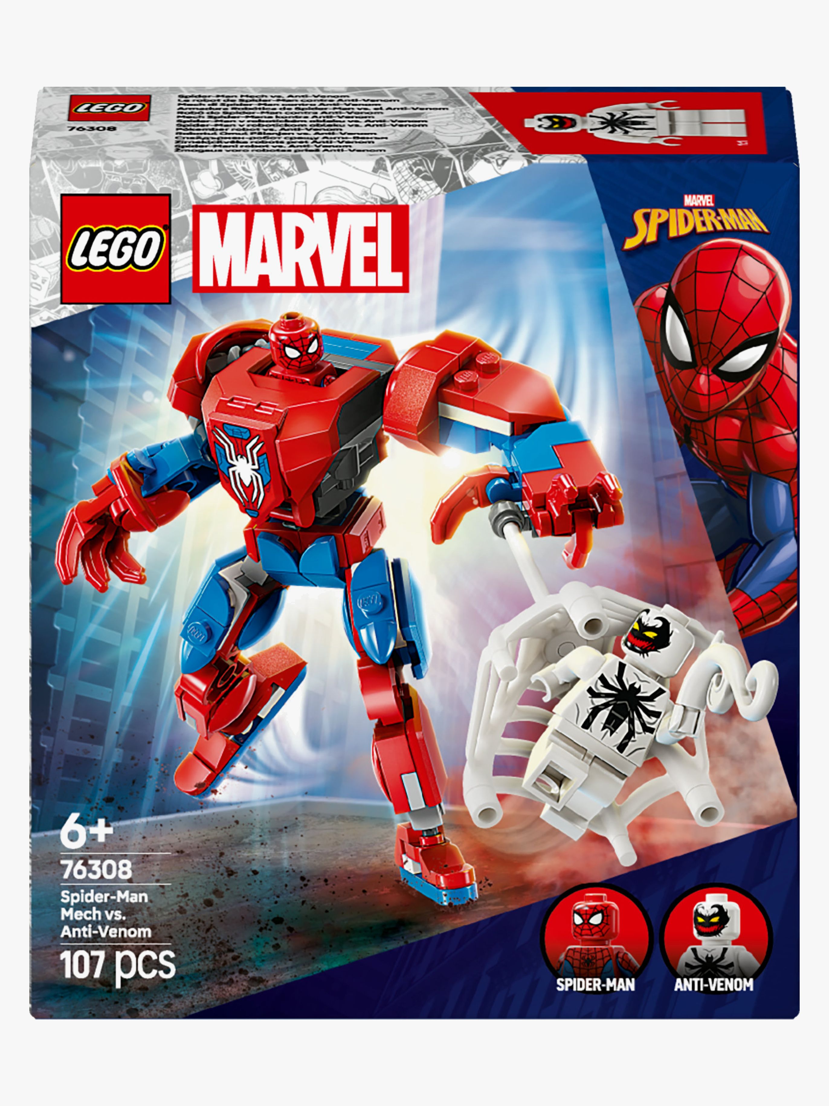 Super Heroes 76308 Spider-Man Mech vs. Anti-Venom