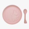 Mumin Geschirr-Set Silikon, Rosehip Pink