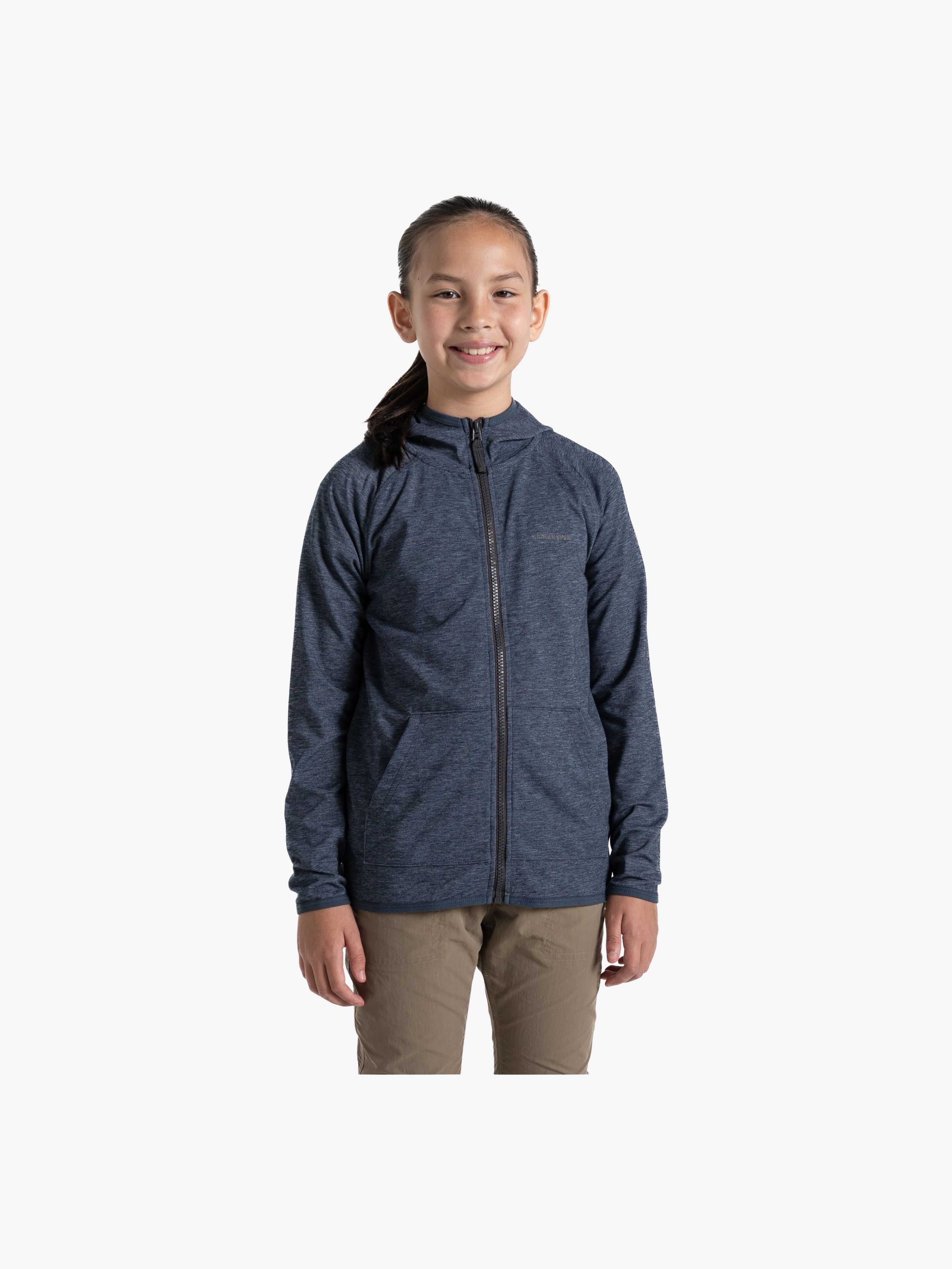 NosiLife Frey Insektenabweisend Kapuzenpullover, Blue Navy Marl, 104