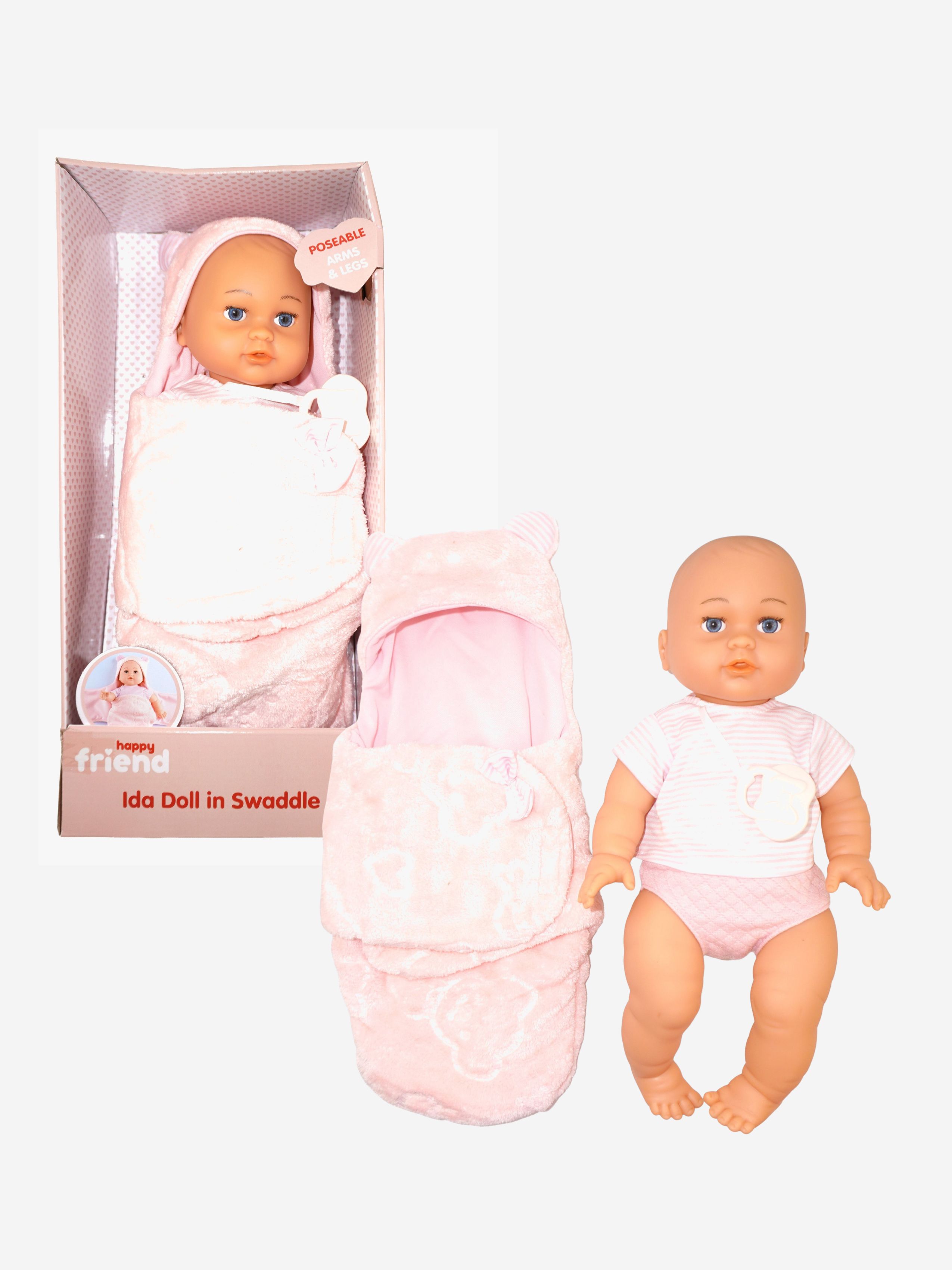 Puppe mit Decke Ida 35 cm