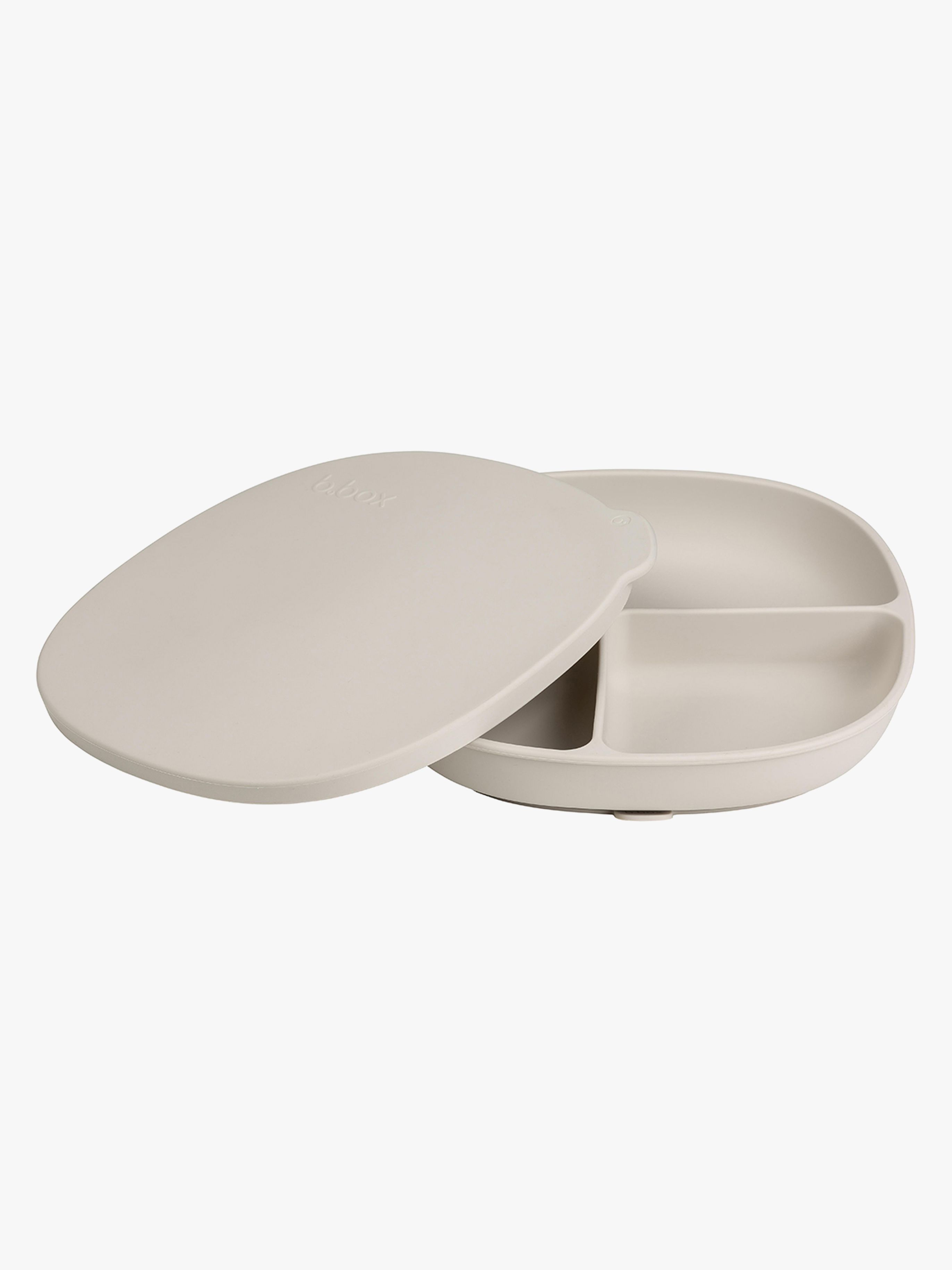 Teller mit Deckel Silikon, Latte