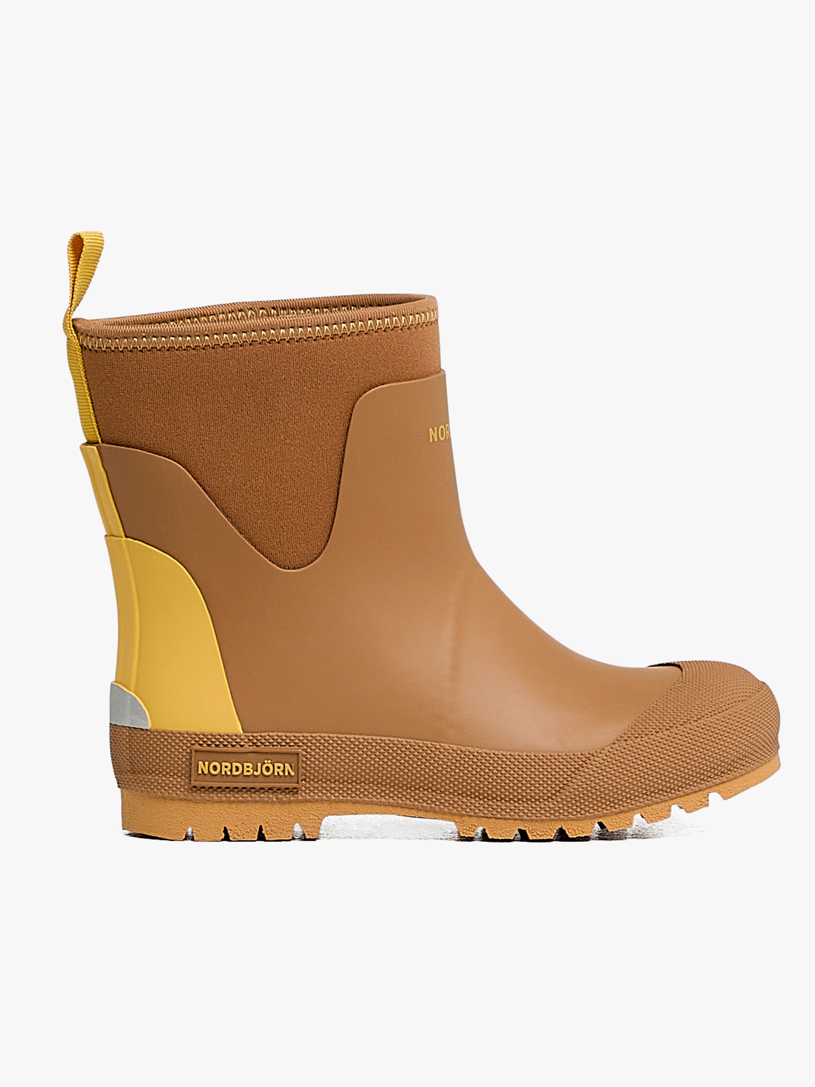 Nordbjörn Viskan Gefütterte Gummistiefel, Tobacco Brown/York Yellow, 32, Kindergummistiefel, Kinderstiefel, Gummistiefel kinder, Kids