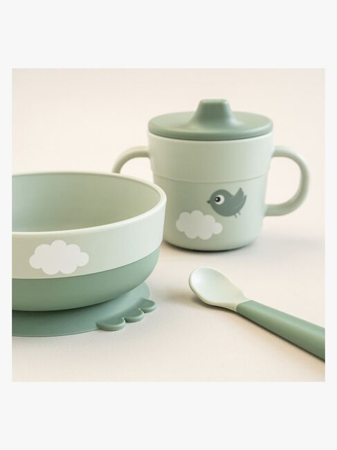 Done By Deer Foodie Geschirr-Set Happy Clouds, Green