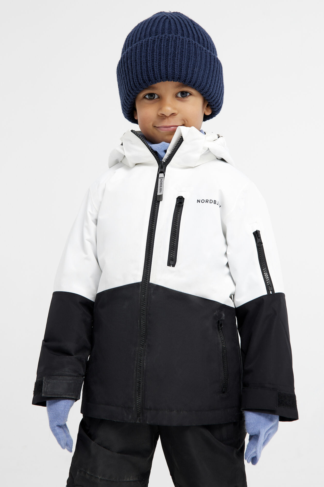 Nordbjørn Tärnaby Skijacke, Jet Black / White, 116