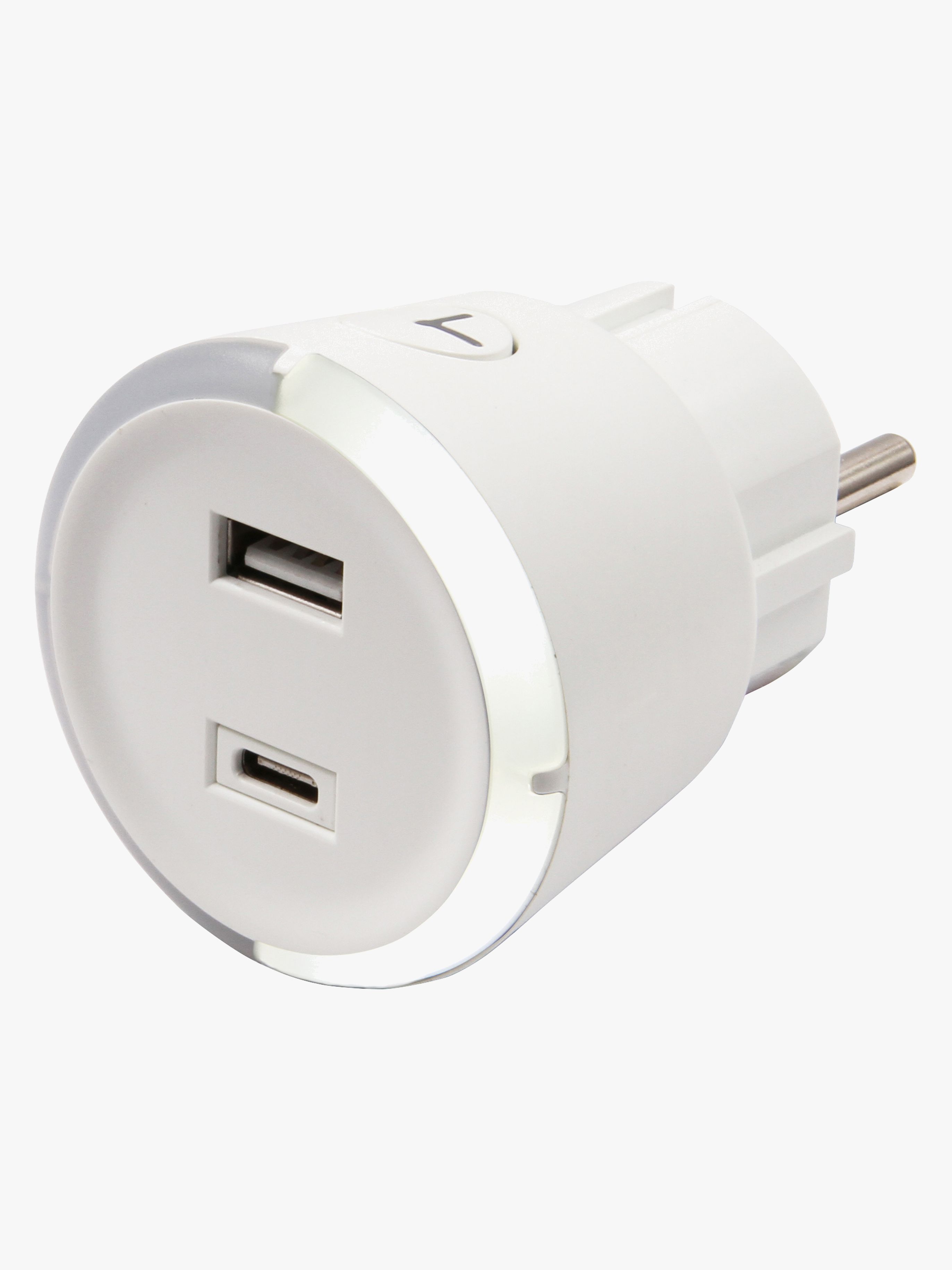 USB Ladegerät / Timer A+C, White