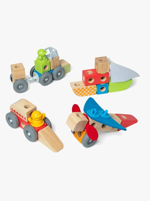 Melissa & Doug Blockables Bausatz Fahrzeug 54 Teile