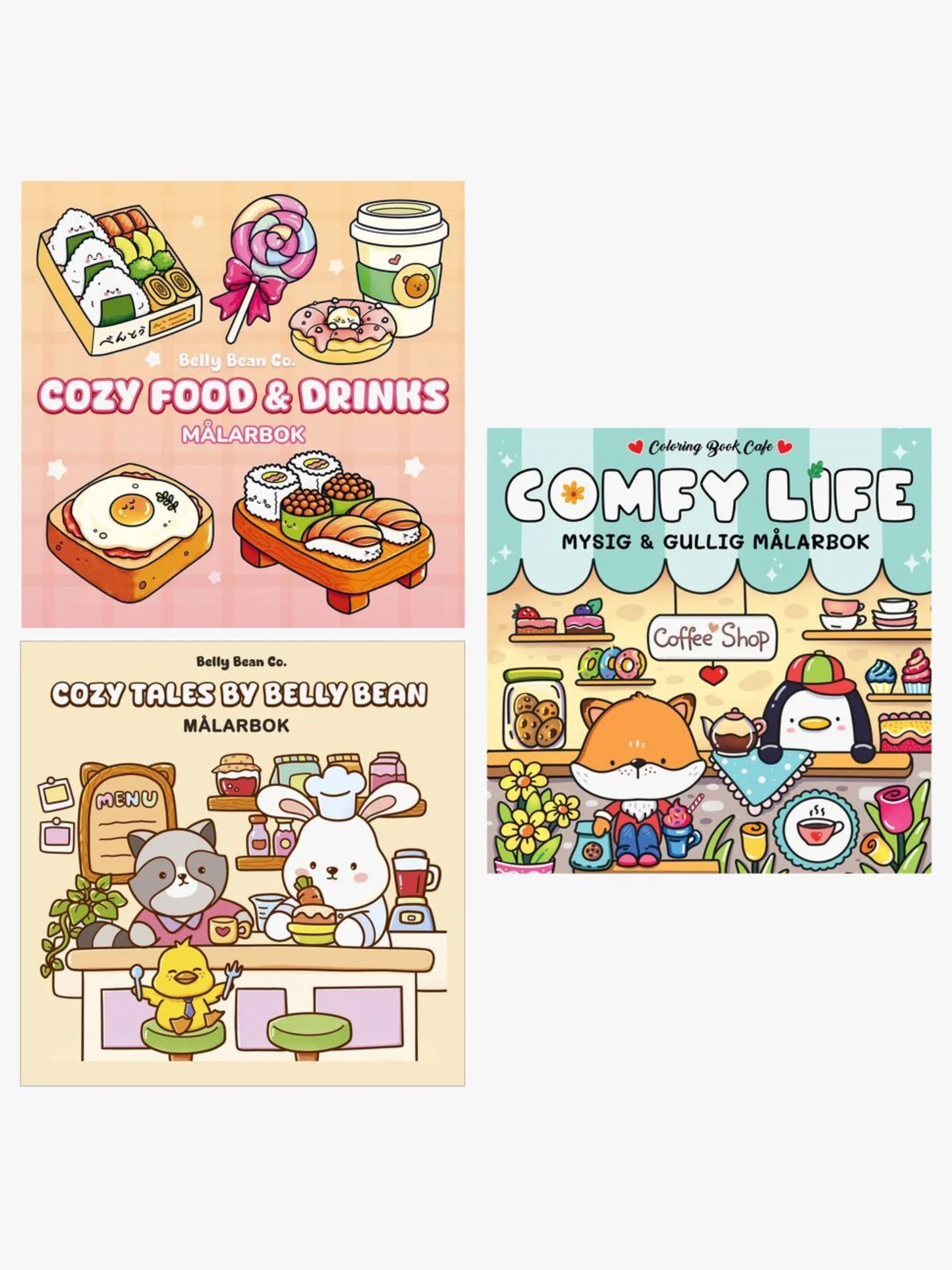 Cozy Malbuch-Paket Food