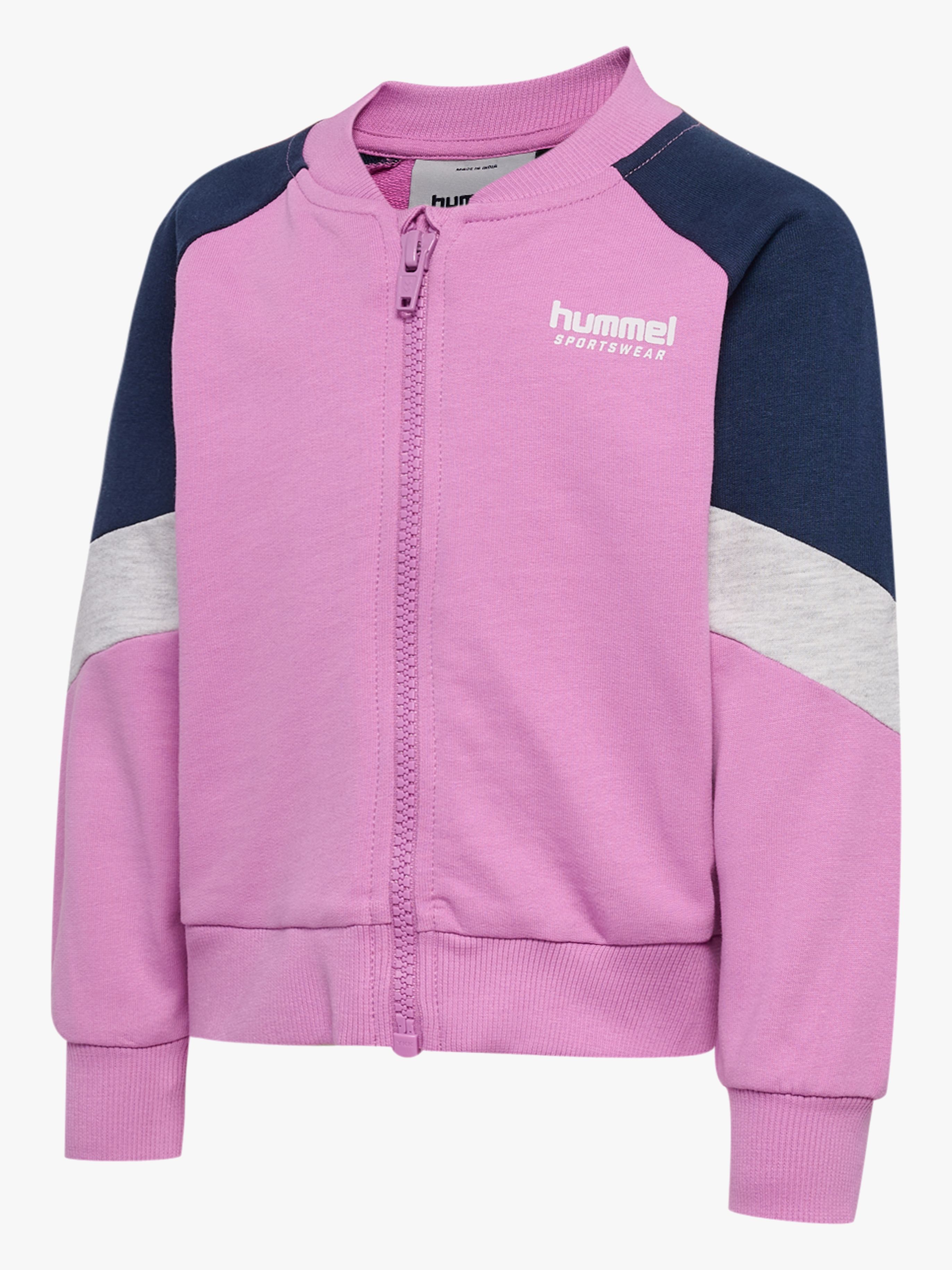 Hummel Loose Block Mini Full-Zip Pullover, Violet, 98