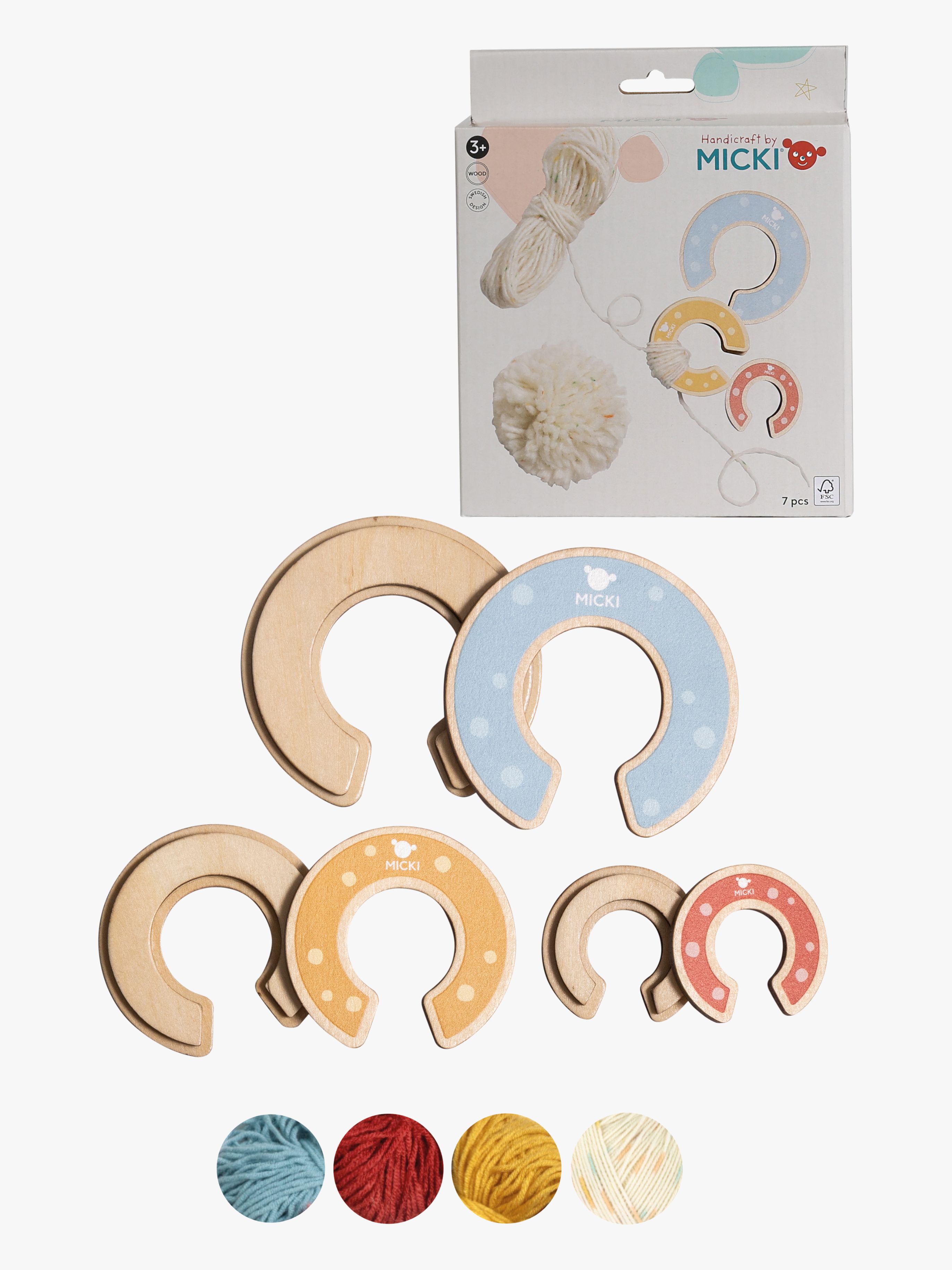 Bommel 3er-Pack Aus Holz