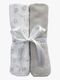 Summerville Organic Musselintuch 2er-Pack, Petal/Silver Grey