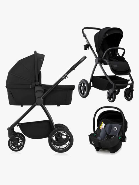 Lionelo Meril 3-in-1 Kombikinderwagen, Black Onyx