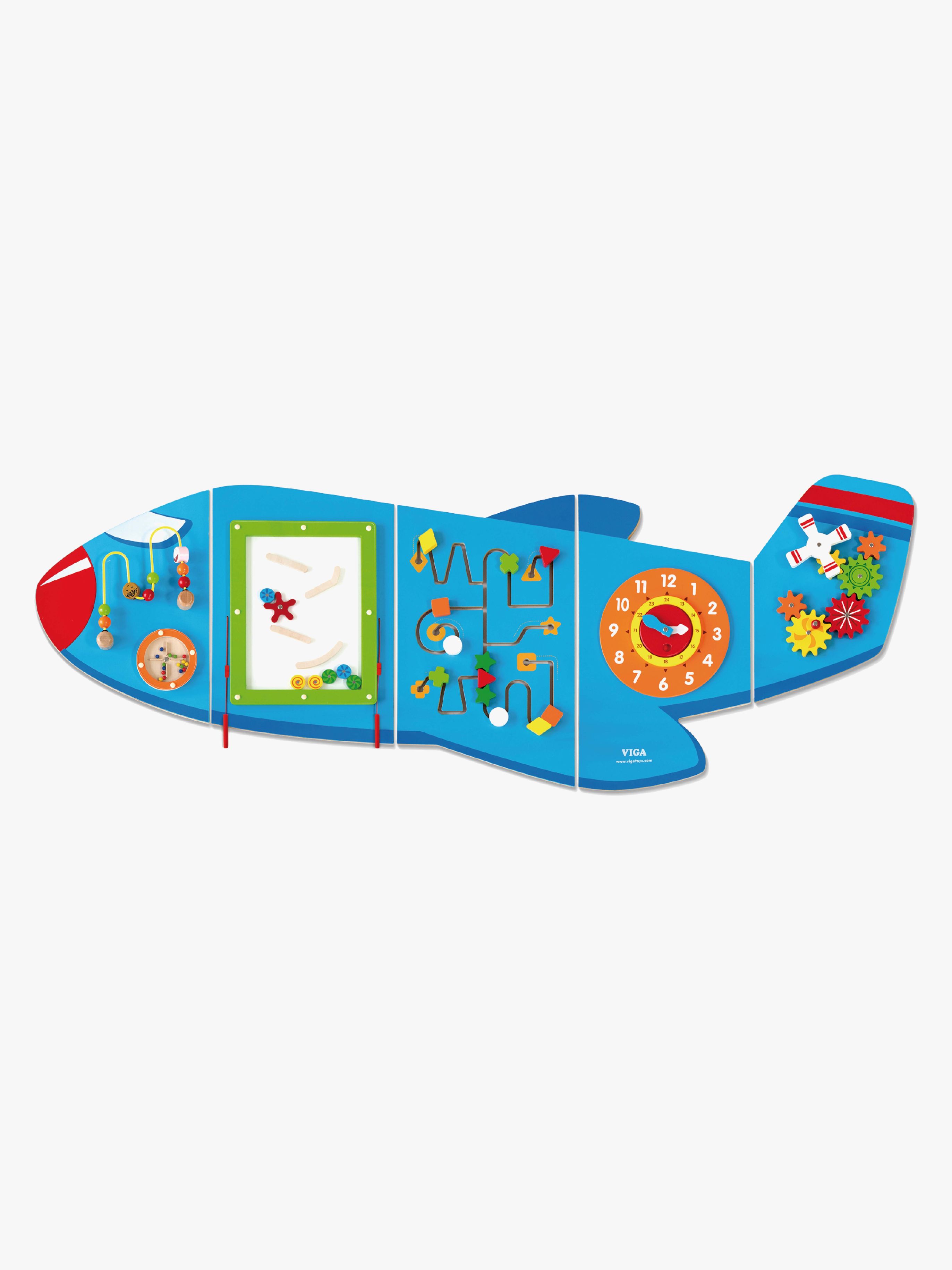 VIGA Wandspiel Flugzeug, Babyspielzeug