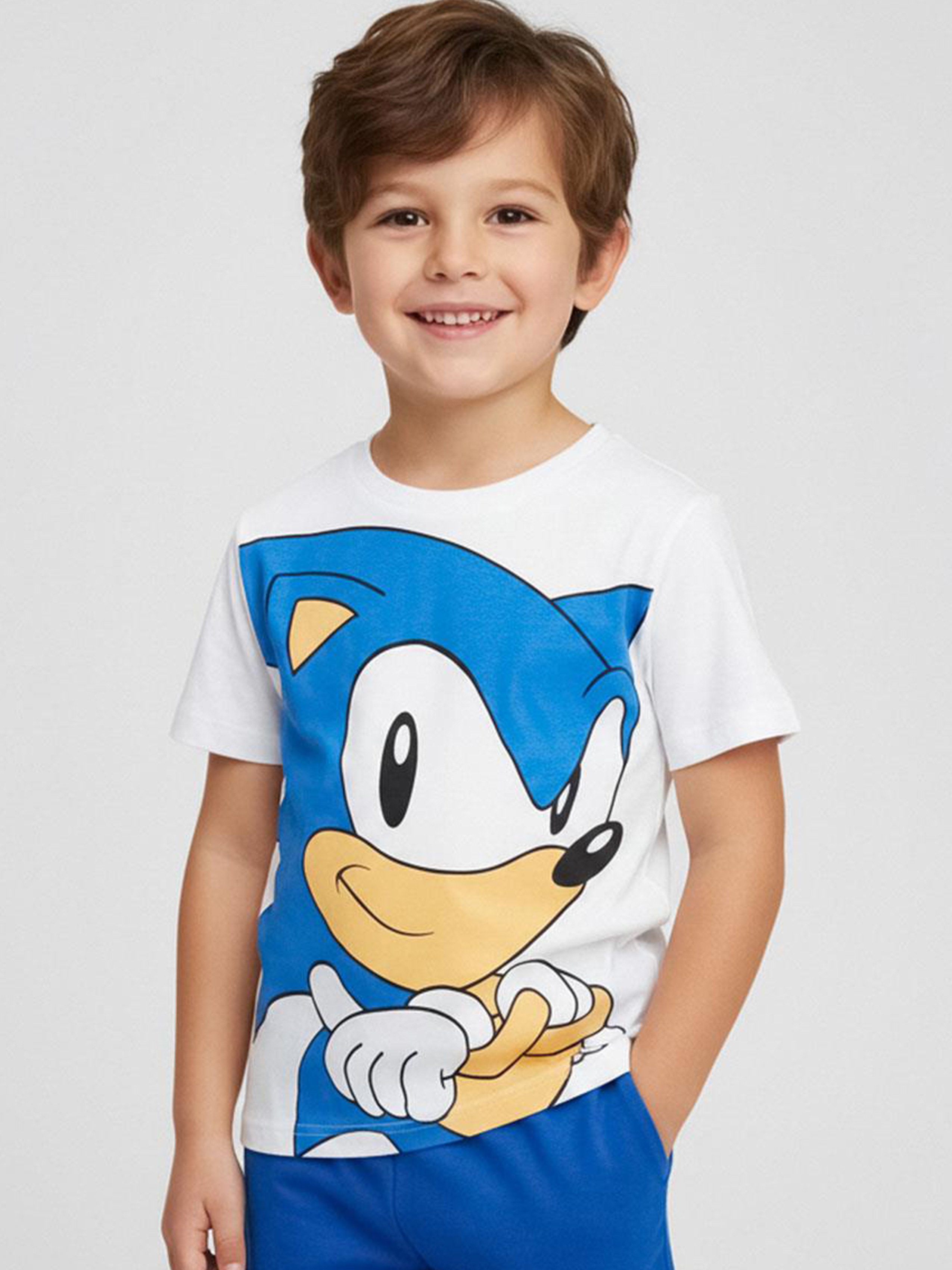 Sonic Pyjama, Weiß, 140-146