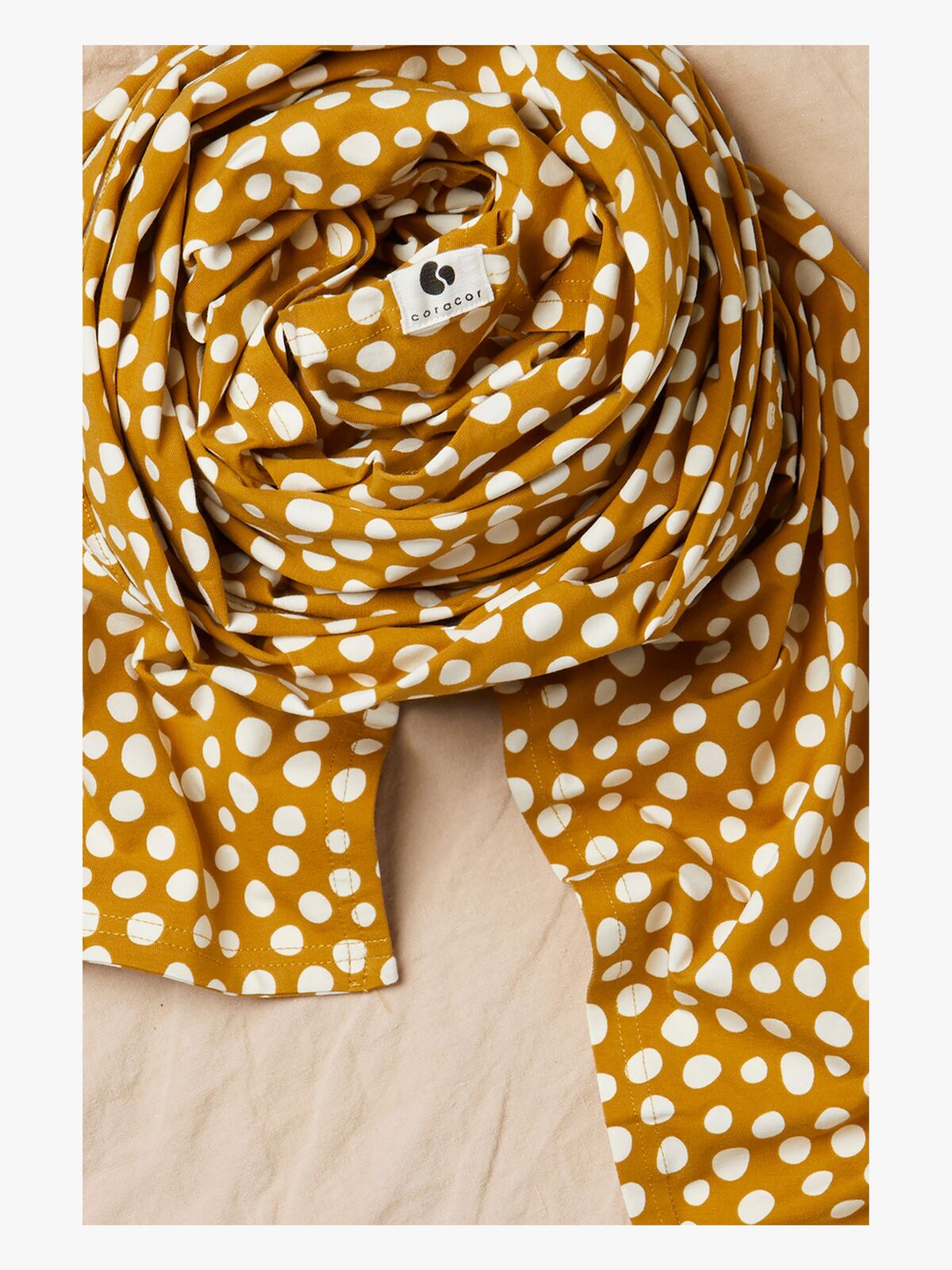 Coracor Tragetuch Abstract Dot, Mustard 